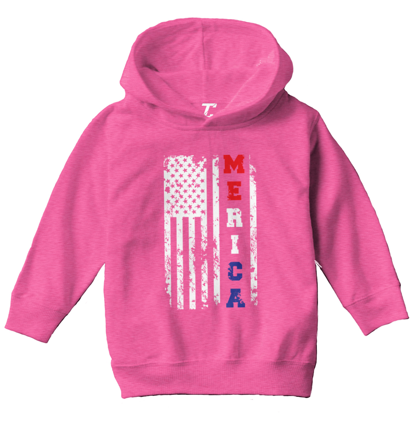 Merica USA Flag - United States 4th Of July America Toddler/Youth Hoodie - Picture 4 of 12