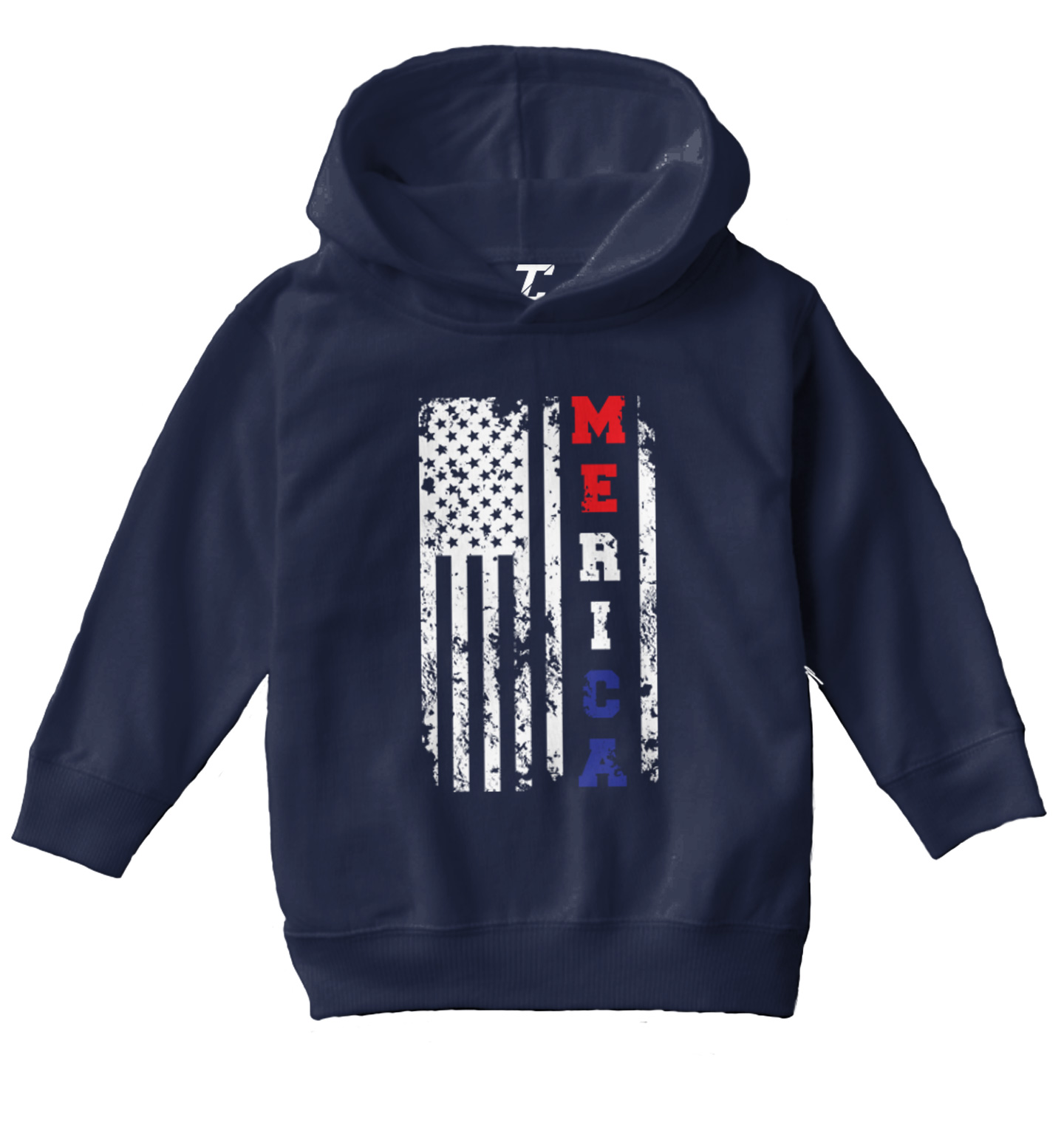 Merica USA Flag - United States 4th Of July America Toddler/Youth Hoodie - Picture 7 of 12
