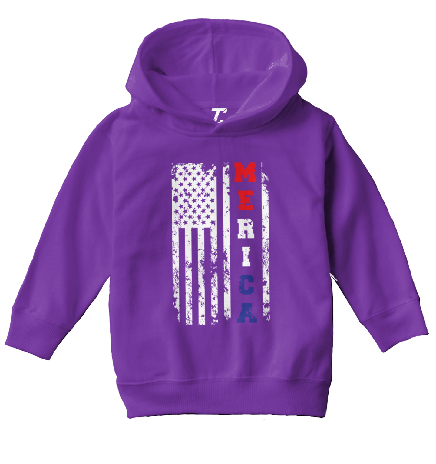 Merica USA Flag - United States 4th Of July America Toddler/Youth Hoodie - Picture 9 of 12