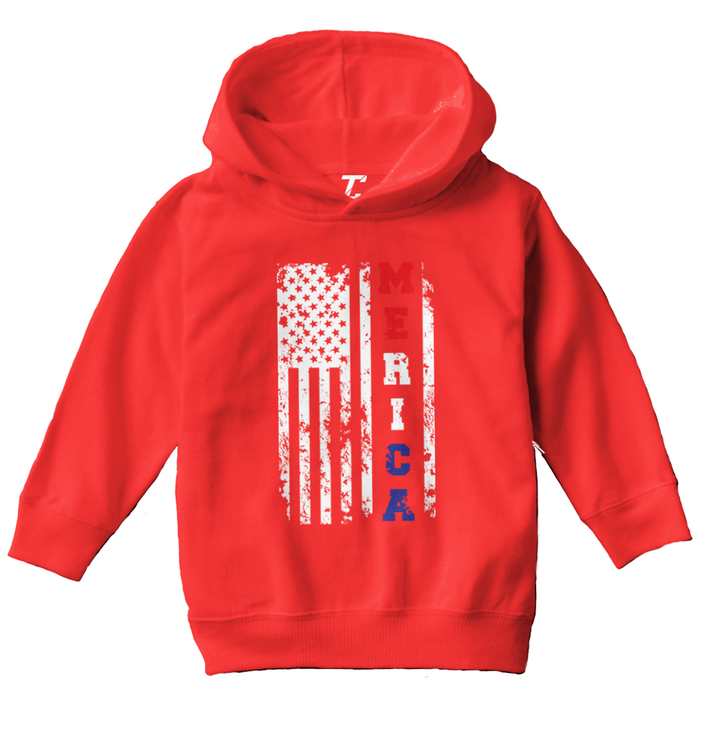 Merica USA Flag - United States 4th Of July America Toddler/Youth Hoodie - Picture 10 of 12