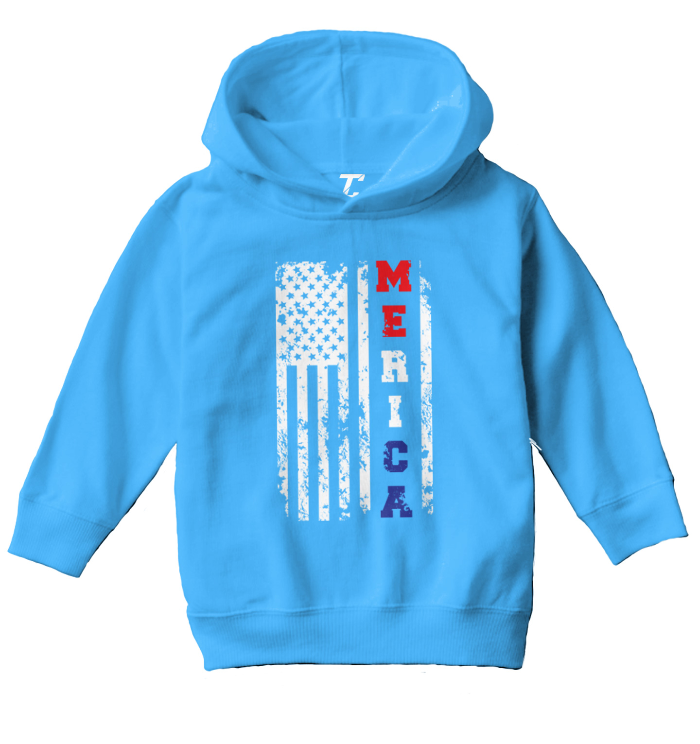 Merica USA Flag - United States 4th Of July America Toddler/Youth Hoodie - Picture 12 of 12