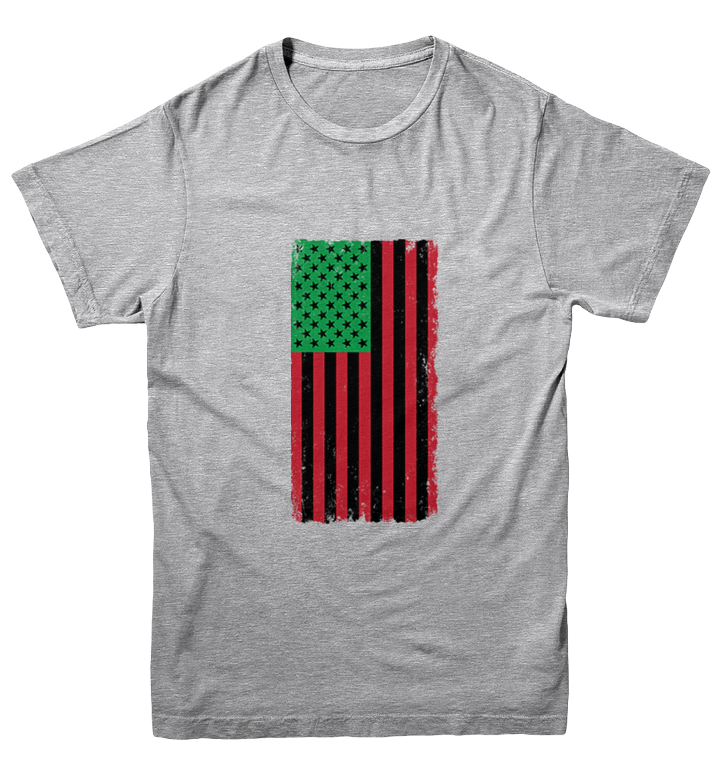 Distressed American Flag Africa Colors - Powerful Pride Youth T-Shirt - Picture 6 of 20
