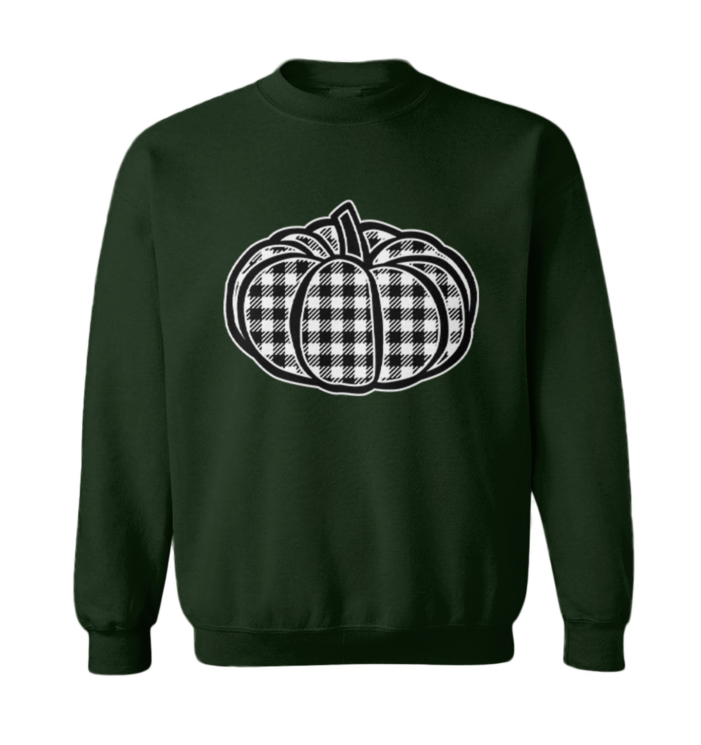 Plaid Pumpkin - Patch Picking Autumn Halloween Cute Toddler Crewneck Sweater - Picture 3 of 8