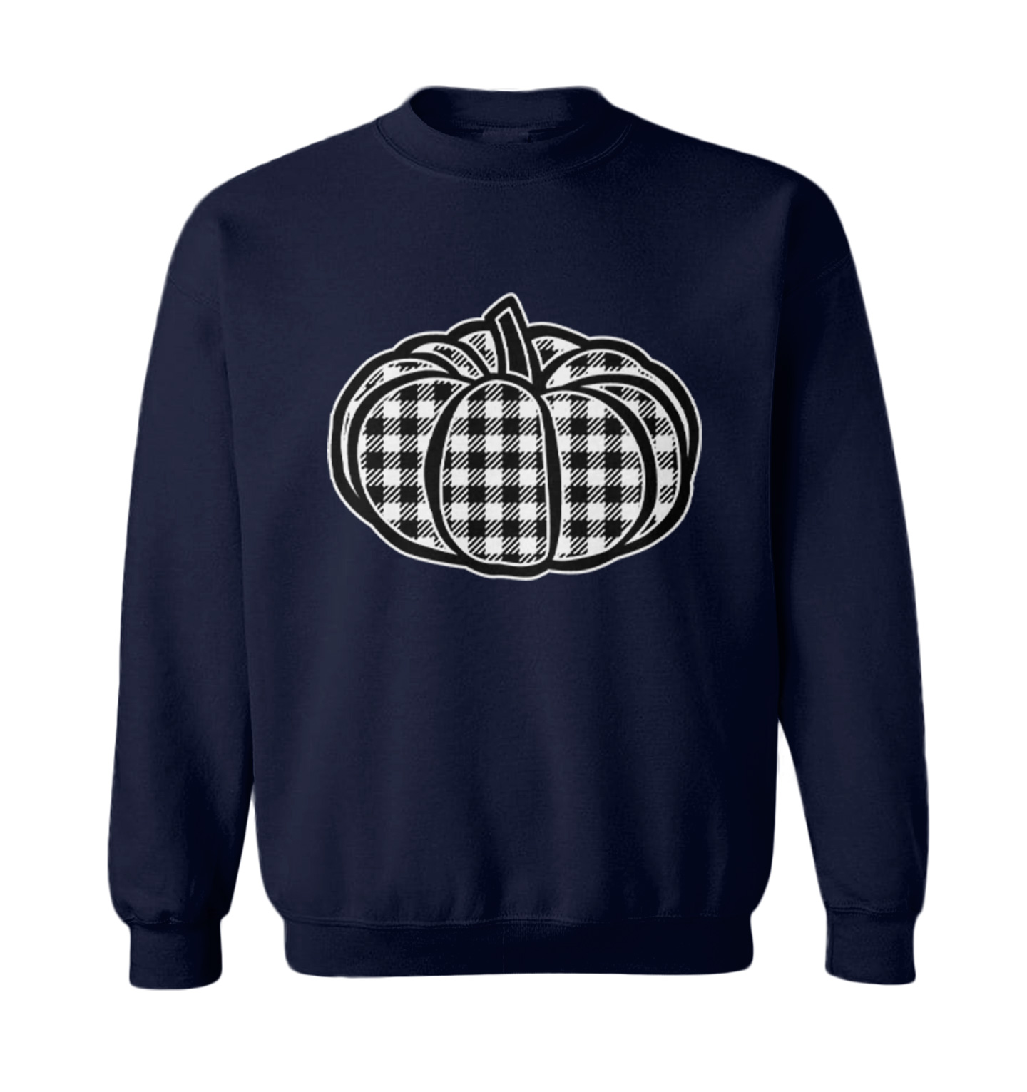 Plaid Pumpkin - Patch Picking Autumn Halloween Cute Toddler Crewneck Sweater - Picture 5 of 8
