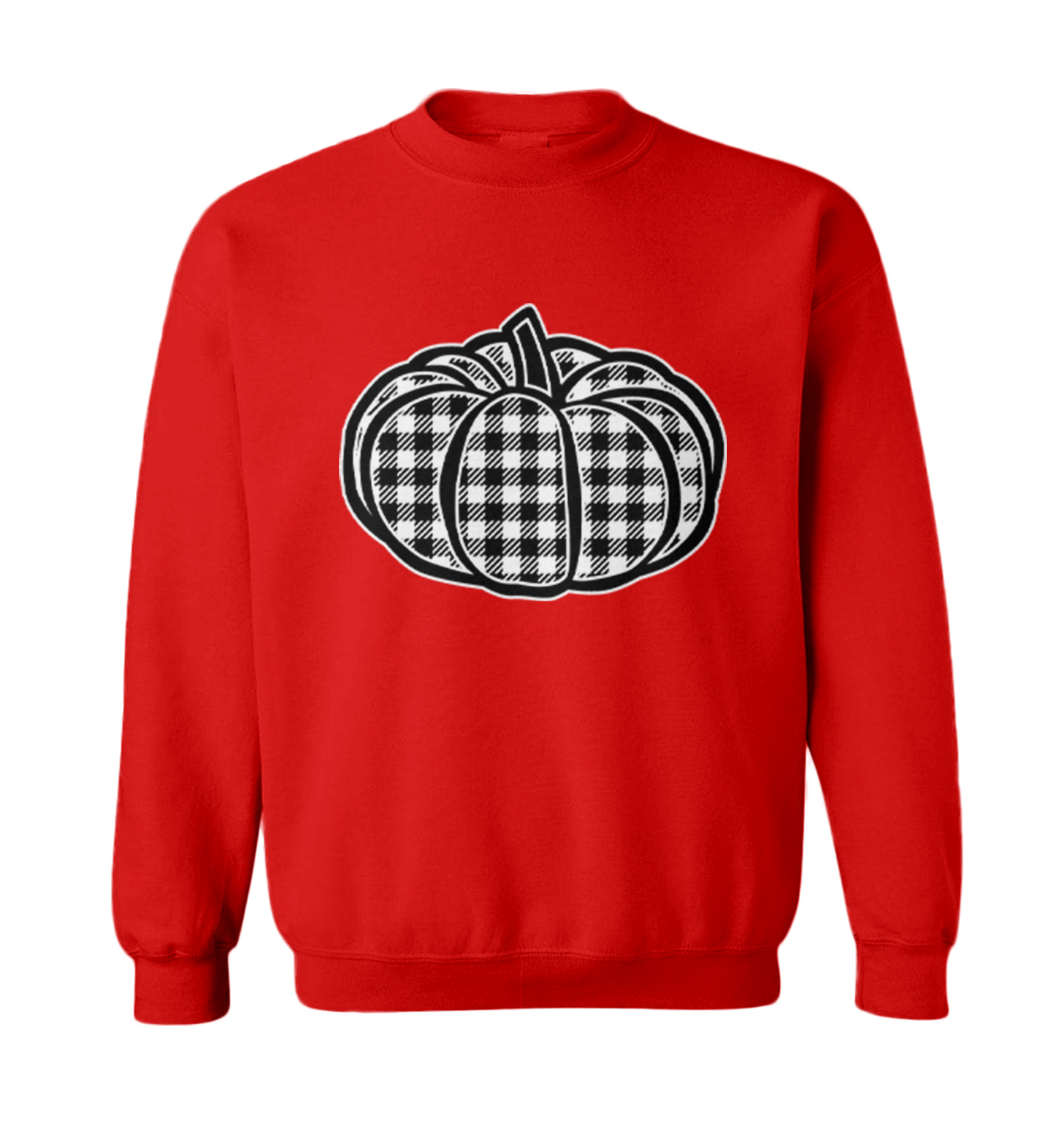 Plaid Pumpkin - Patch Picking Autumn Halloween Cute Toddler Crewneck Sweater - Picture 7 of 8