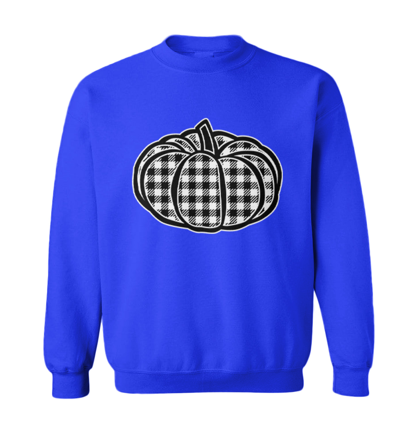 Plaid Pumpkin - Patch Picking Autumn Halloween Cute Toddler Crewneck Sweater - Picture 8 of 8