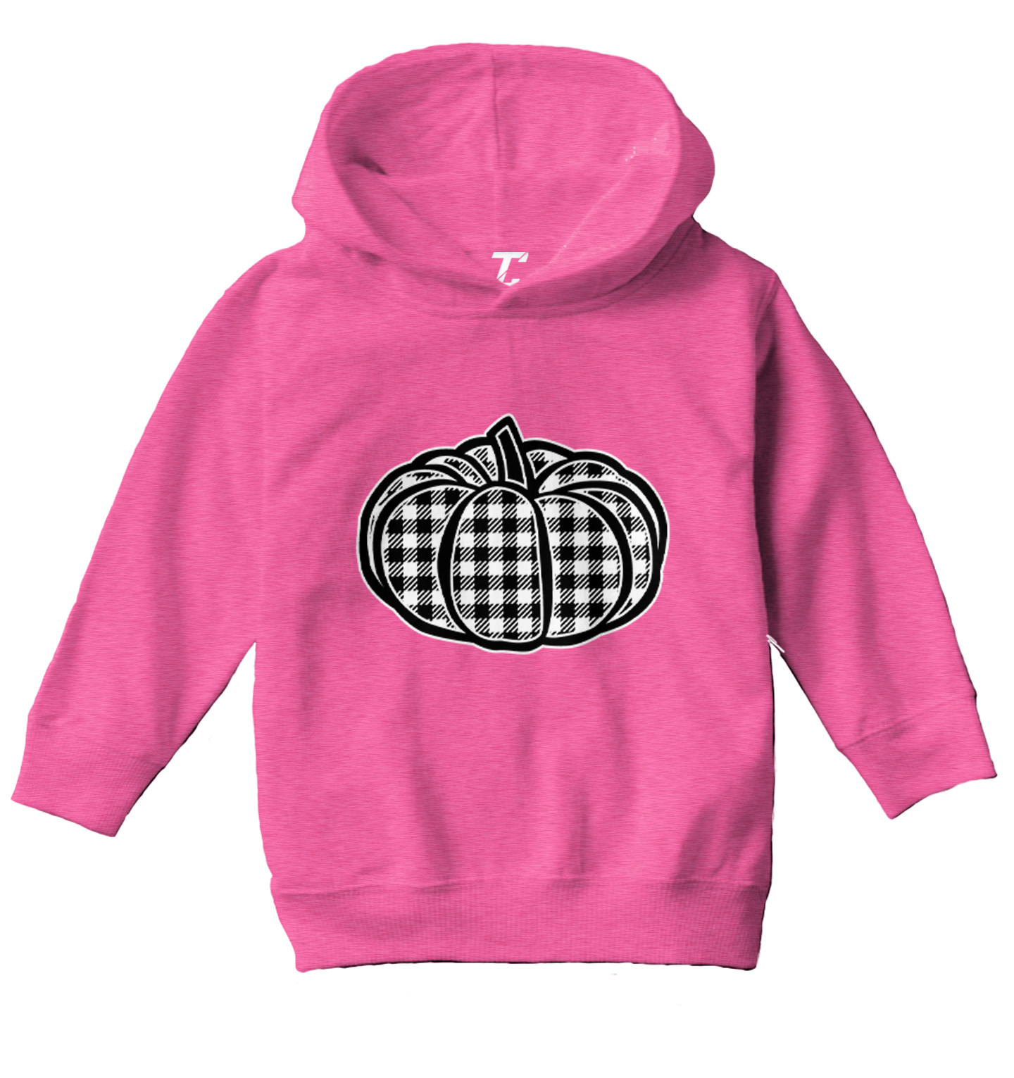 Plaid Pumpkin - Patch Picking Autumn Halloween Cute Toddler/Youth Hoodie - Picture 4 of 12