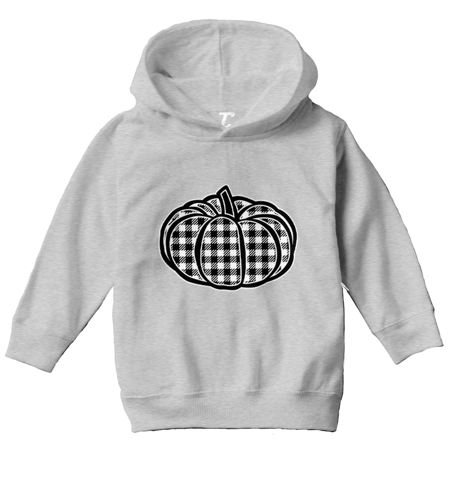 Plaid Pumpkin - Patch Picking Autumn Halloween Cute Toddler/Youth Hoodie - Picture 6 of 12