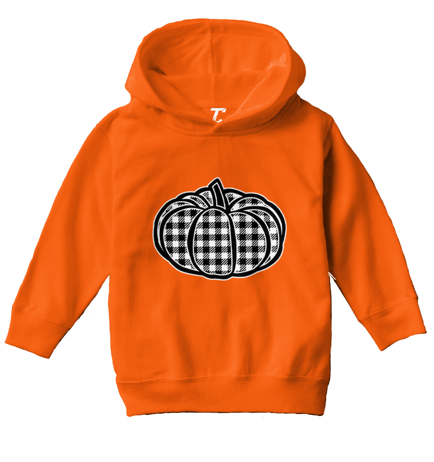 Plaid Pumpkin - Patch Picking Autumn Halloween Cute Toddler/Youth Hoodie - Picture 8 of 12