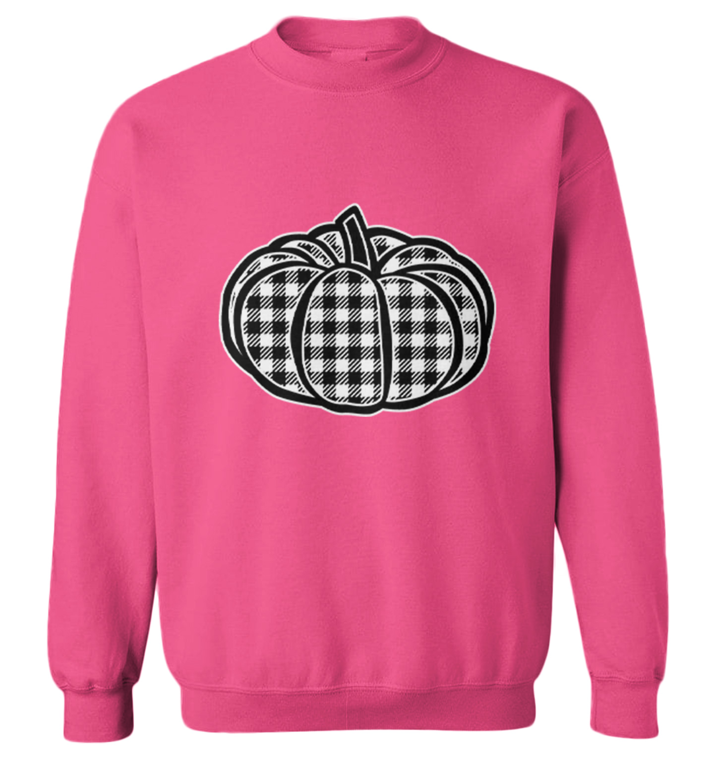 Plaid Pumpkin - Patch Picking Autumn Halloween Cute Toddler Crewneck Sweater - Picture 6 of 8