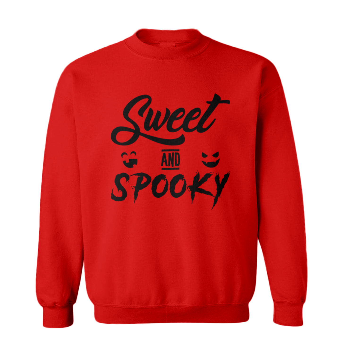 Sweet & Spooky - Halloween Fall Autumn Pumpkin Scary Toddler Crewneck Sweater - Picture 4 of 5