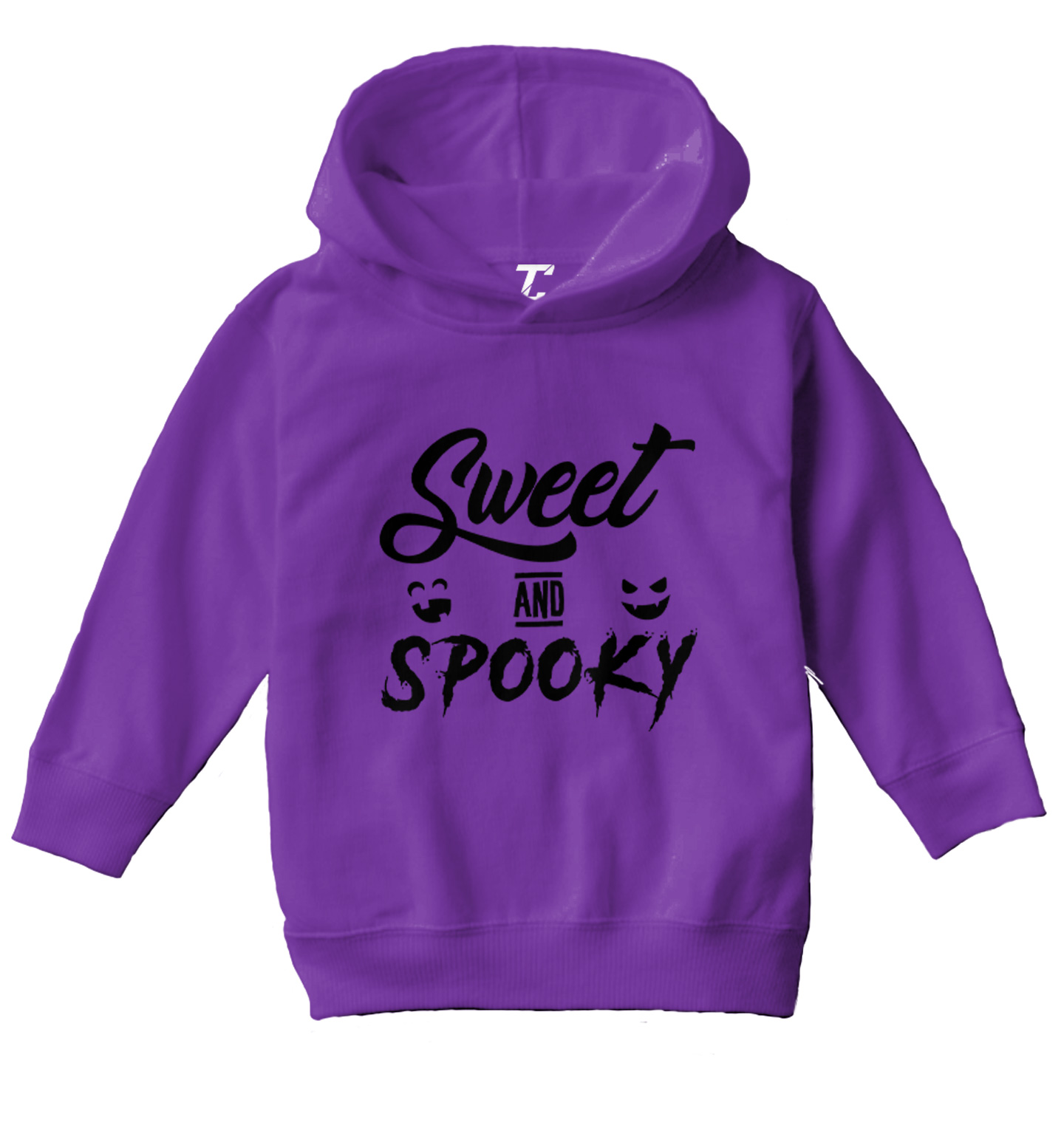 Sweet & Spooky - Halloween Fall Autumn Pumpkin Scary Toddler/Youth Hoodie - Picture 7 of 10