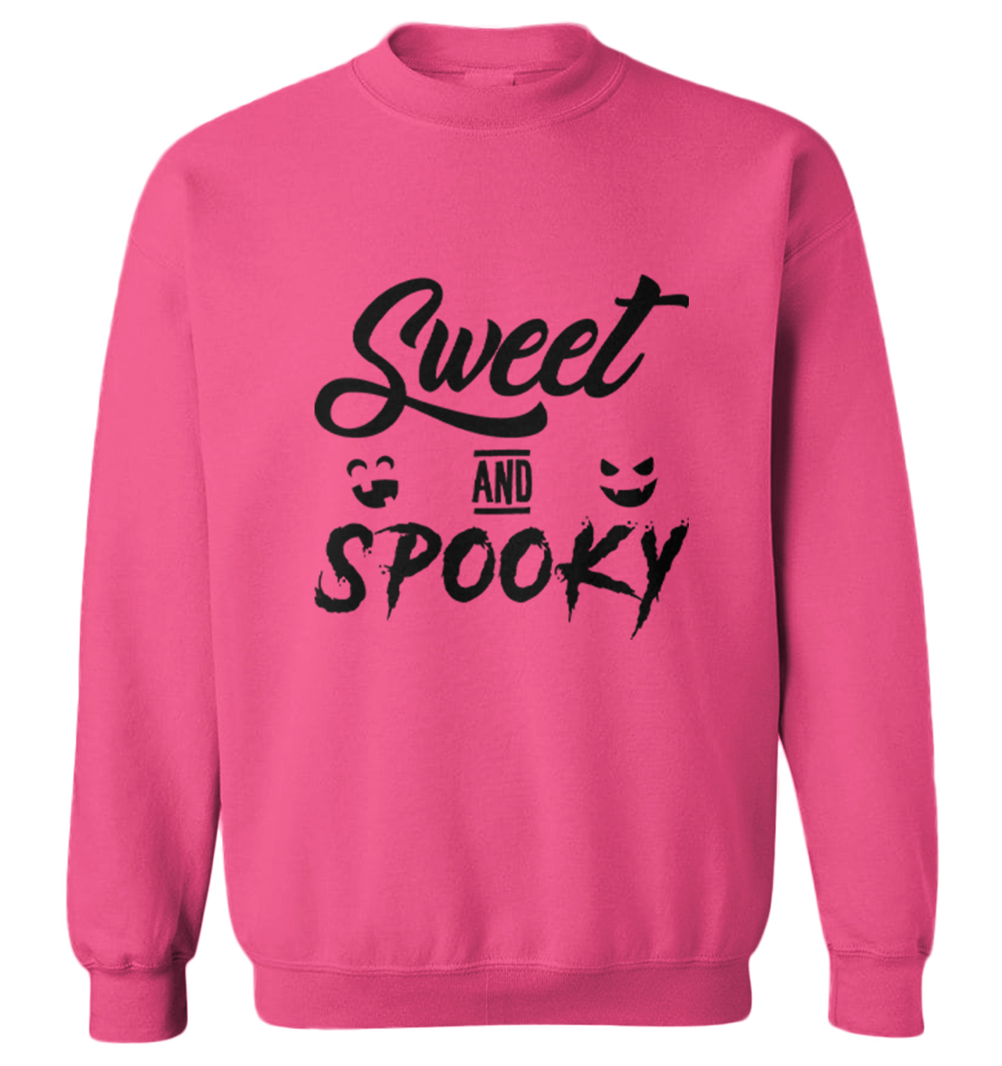 Sweet & Spooky - Halloween Fall Autumn Pumpkin Scary Toddler Crewneck Sweater - Picture 3 of 5