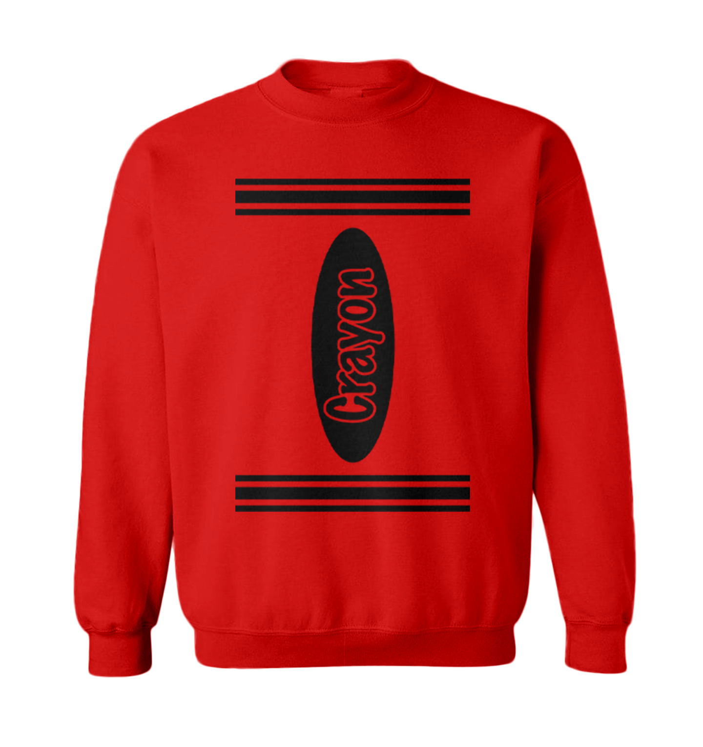 Crayon Costume - Arts And Crafts Artwork Chalk Pencil Toddler Crewneck Sweater - Picture 4 of 5