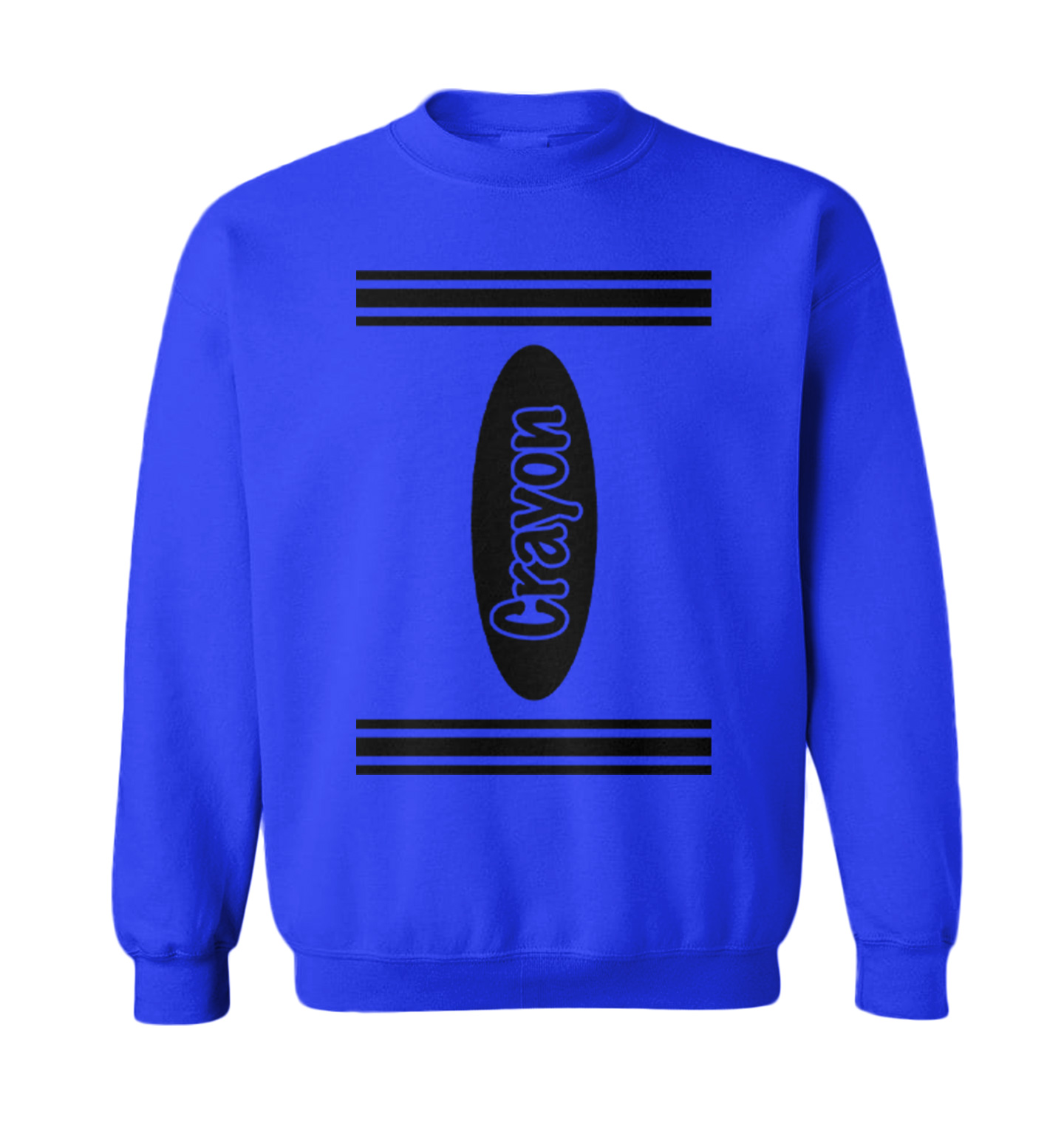 Crayon Costume - Arts And Crafts Artwork Chalk Pencil Toddler Crewneck Sweater - Picture 5 of 5