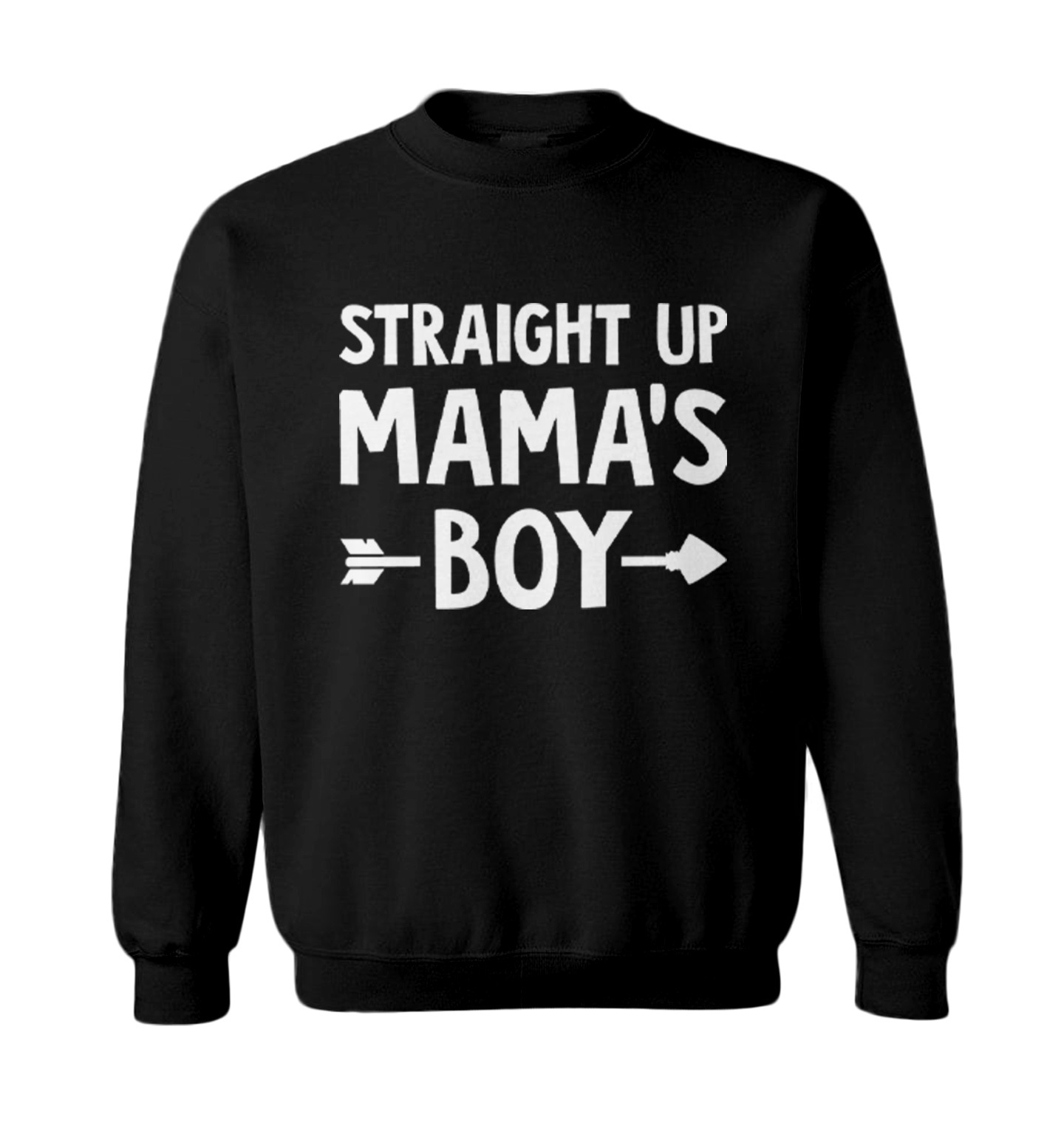 Straight Up Mama's Boy - Arrow Love Son Mother's Day Toddler Crewneck Sweater - Picture 2 of 8