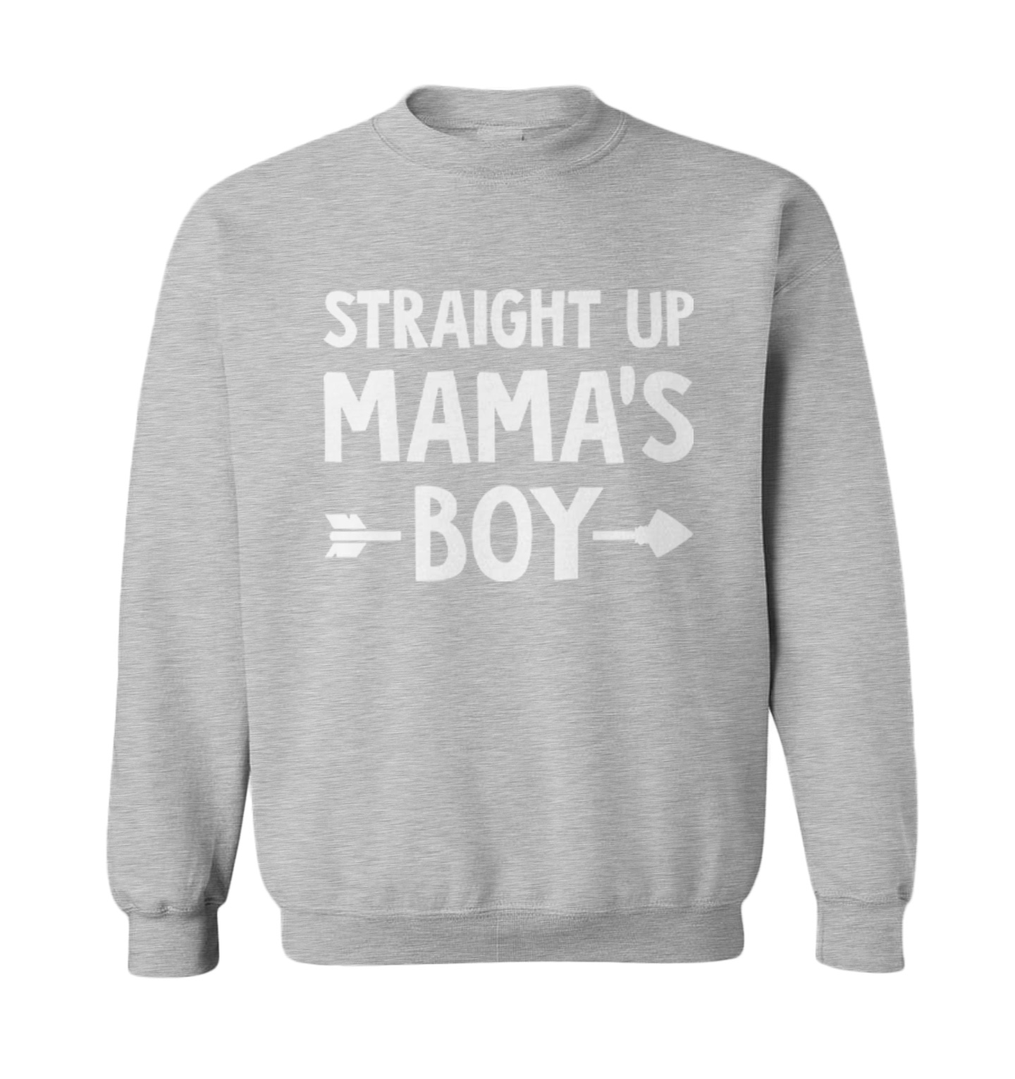 Straight Up Mama's Boy - Arrow Love Son Mother's Day Toddler Crewneck Sweater - Picture 4 of 8