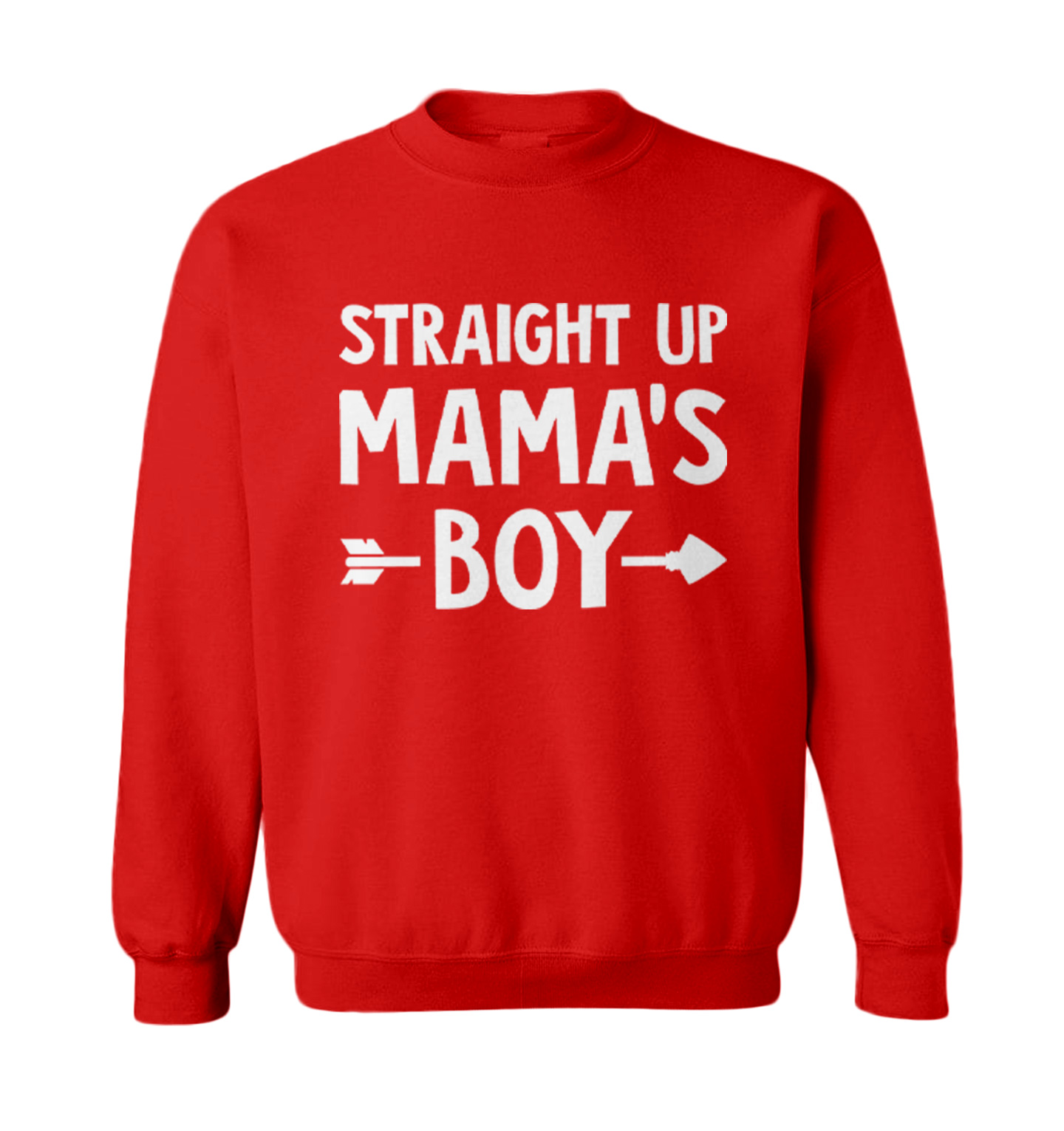 Straight Up Mama's Boy - Arrow Love Son Mother's Day Toddler Crewneck Sweater - Picture 7 of 8