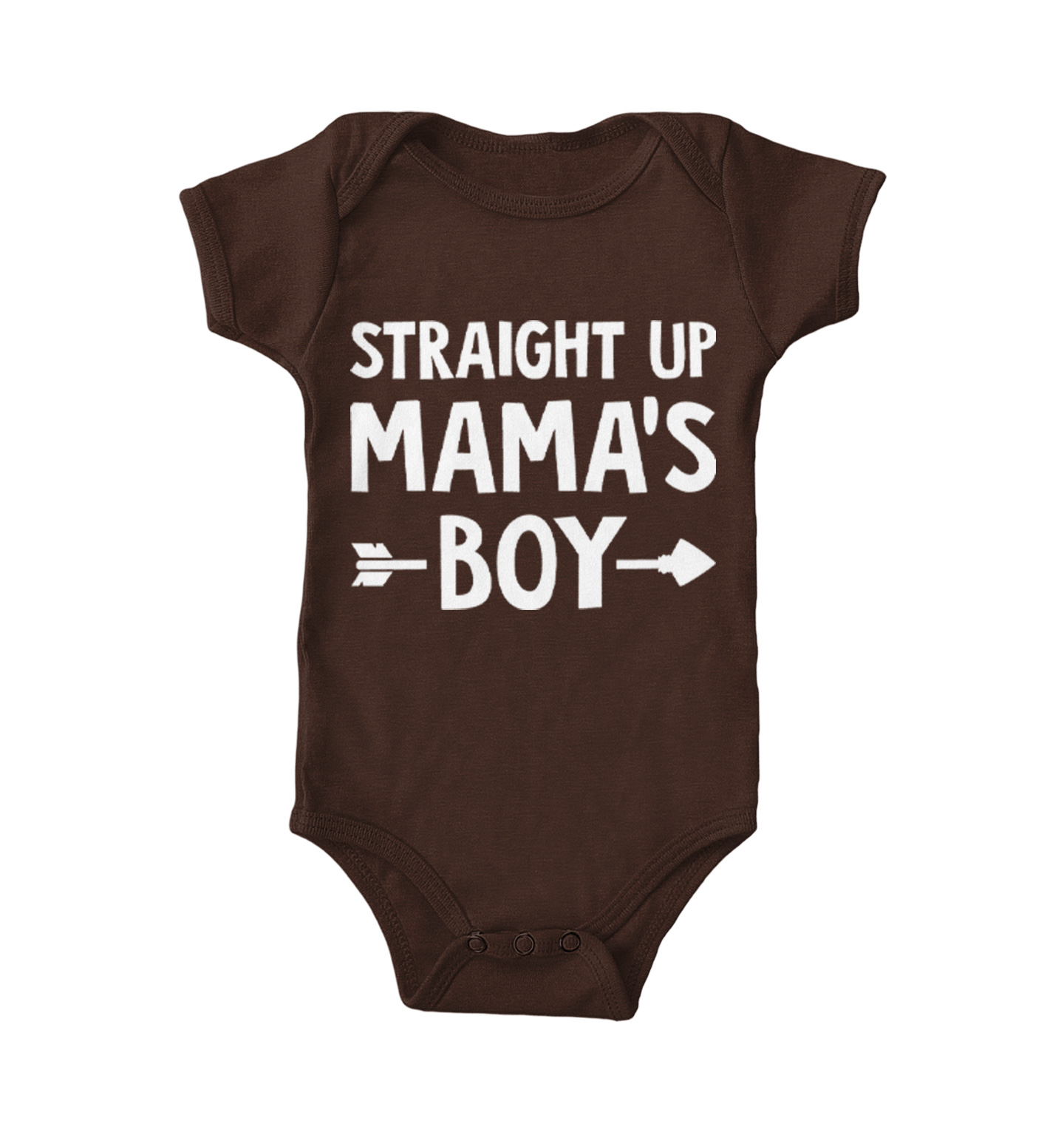 Straight Up Mama's Boy Arrow Love Son Mother's Day Bodysuit