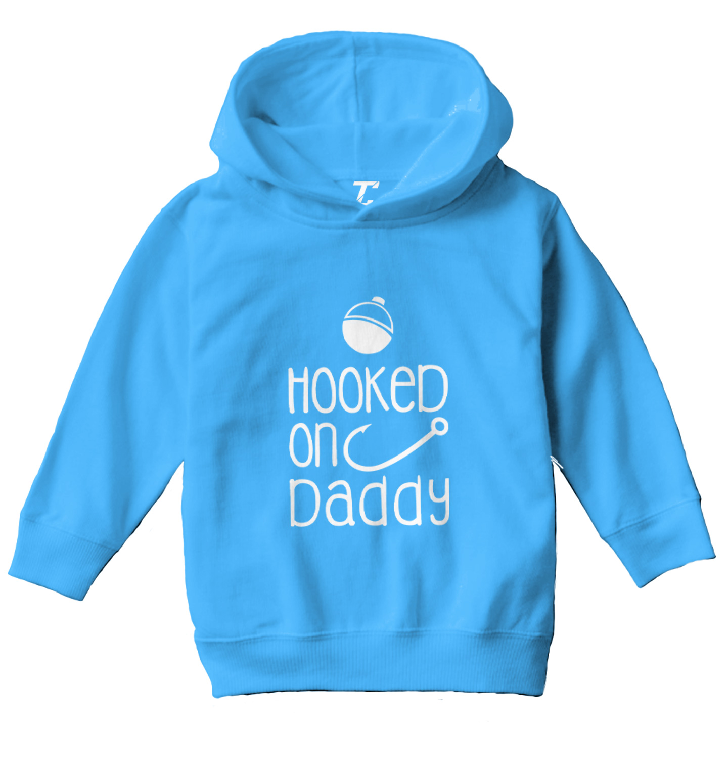 Hooked On Daddy - Father's Day Gift Fishing Boat Buoy Toddler/Youth Hoodie - Picture 12 of 12