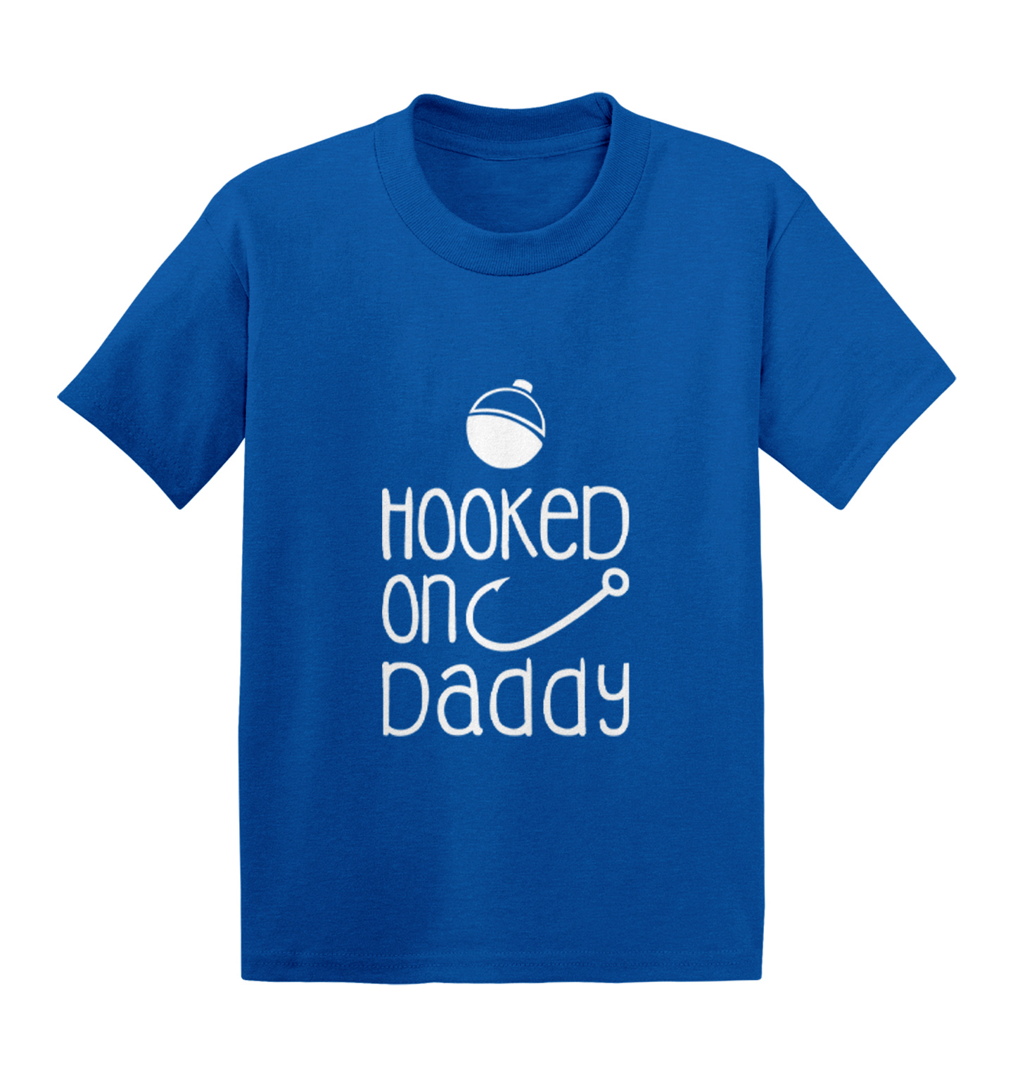 Hooked in fishing Kids T-shirt