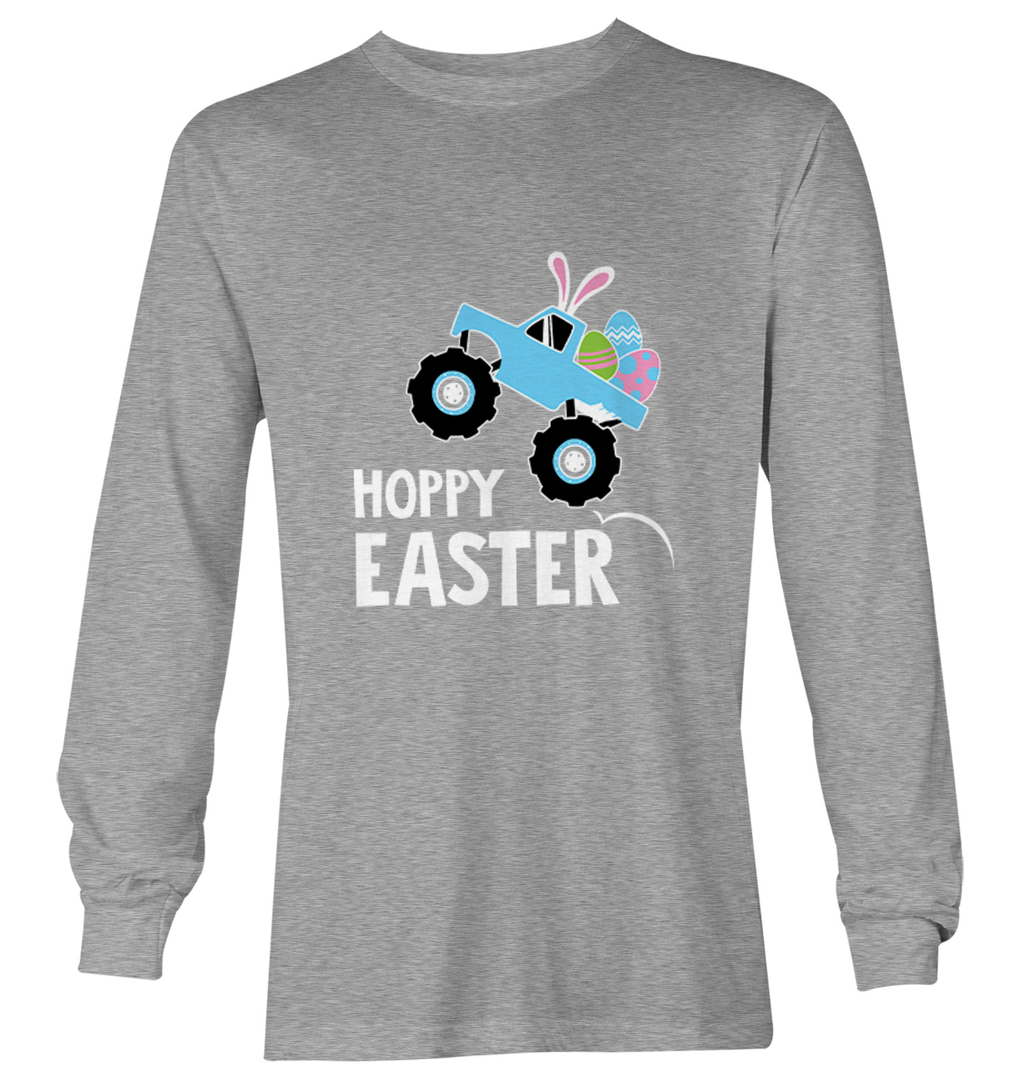 Hoppy Easter Monster Truck - Rabbit Bunny Eggs Youth T-Shirt - Picture 16 of 20