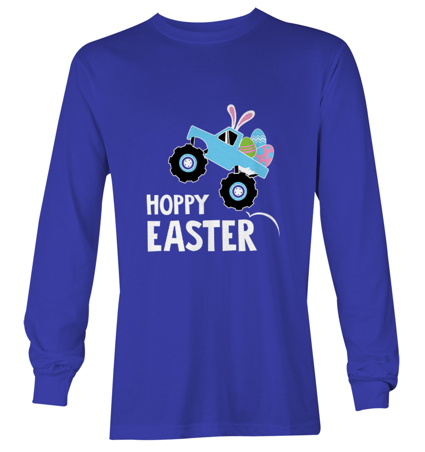 Hoppy Easter Monster Truck - Rabbit Bunny Eggs Youth T-Shirt - Picture 20 of 20