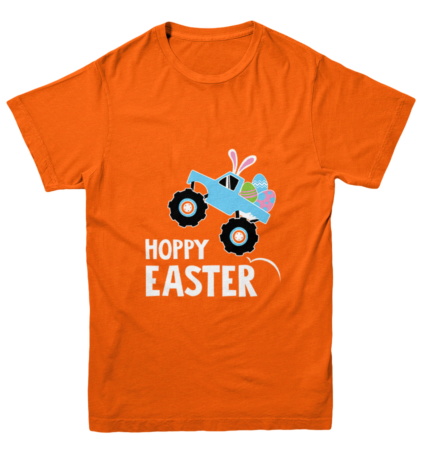 Hoppy Easter Monster Truck - Rabbit Bunny Eggs Youth T-Shirt - Picture 8 of 20