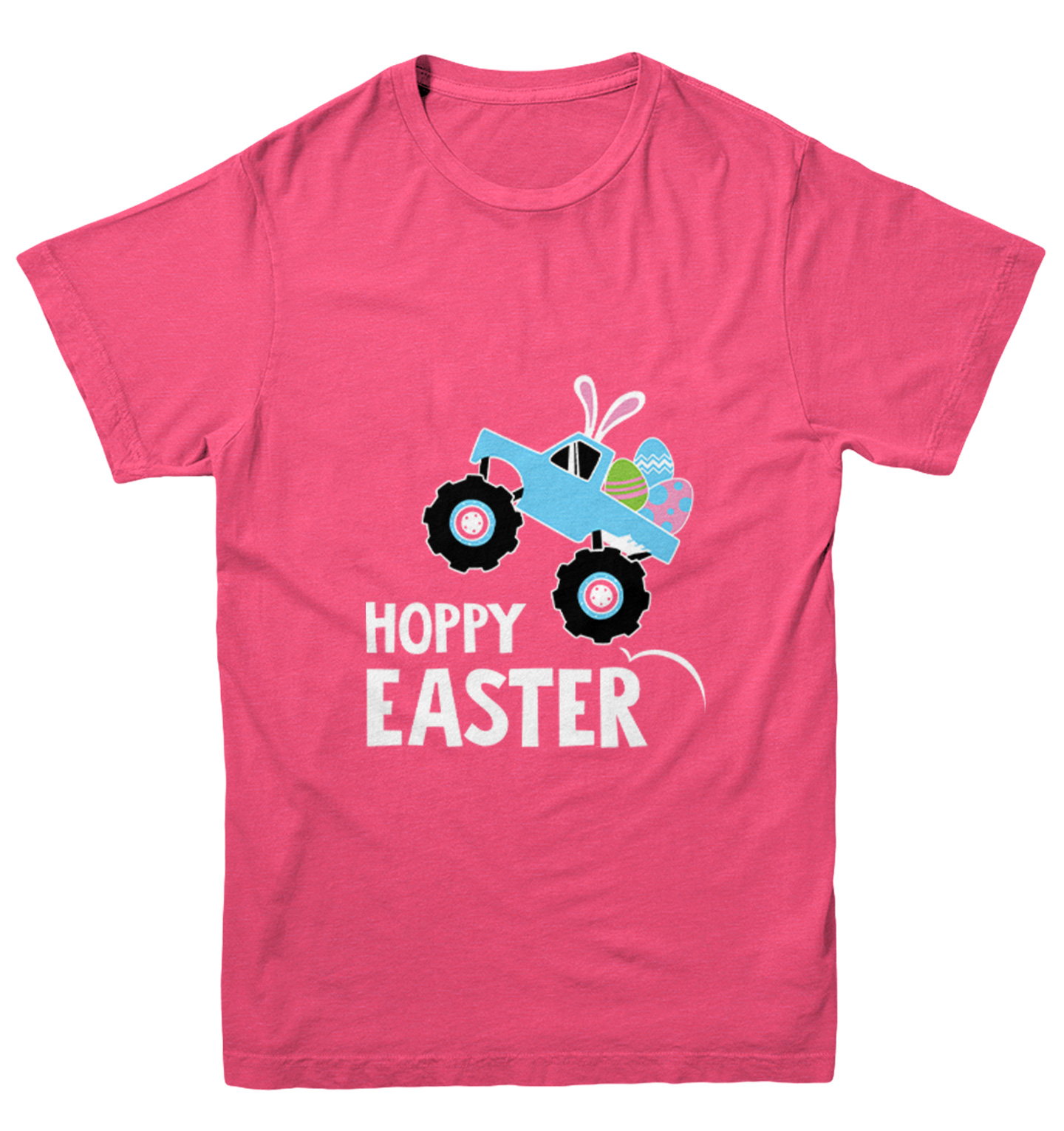 Hoppy Easter Monster Truck - Rabbit Bunny Eggs Youth T-Shirt - Picture 9 of 20