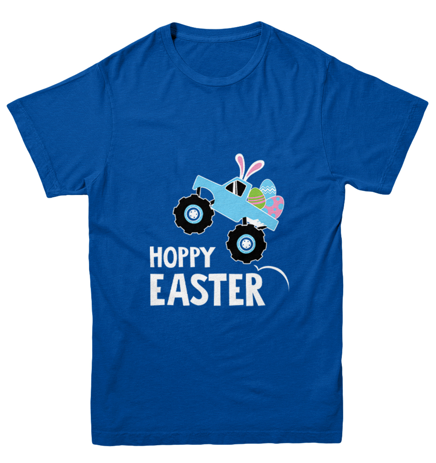 Hoppy Easter Monster Truck - Rabbit Bunny Eggs Youth T-Shirt - Picture 12 of 20
