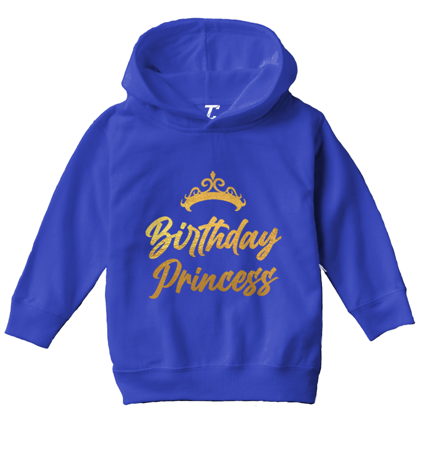Birthday Princess - Goil Foil Tiara Crown Party Toddler/Youth Hoodie - Picture 11 of 12