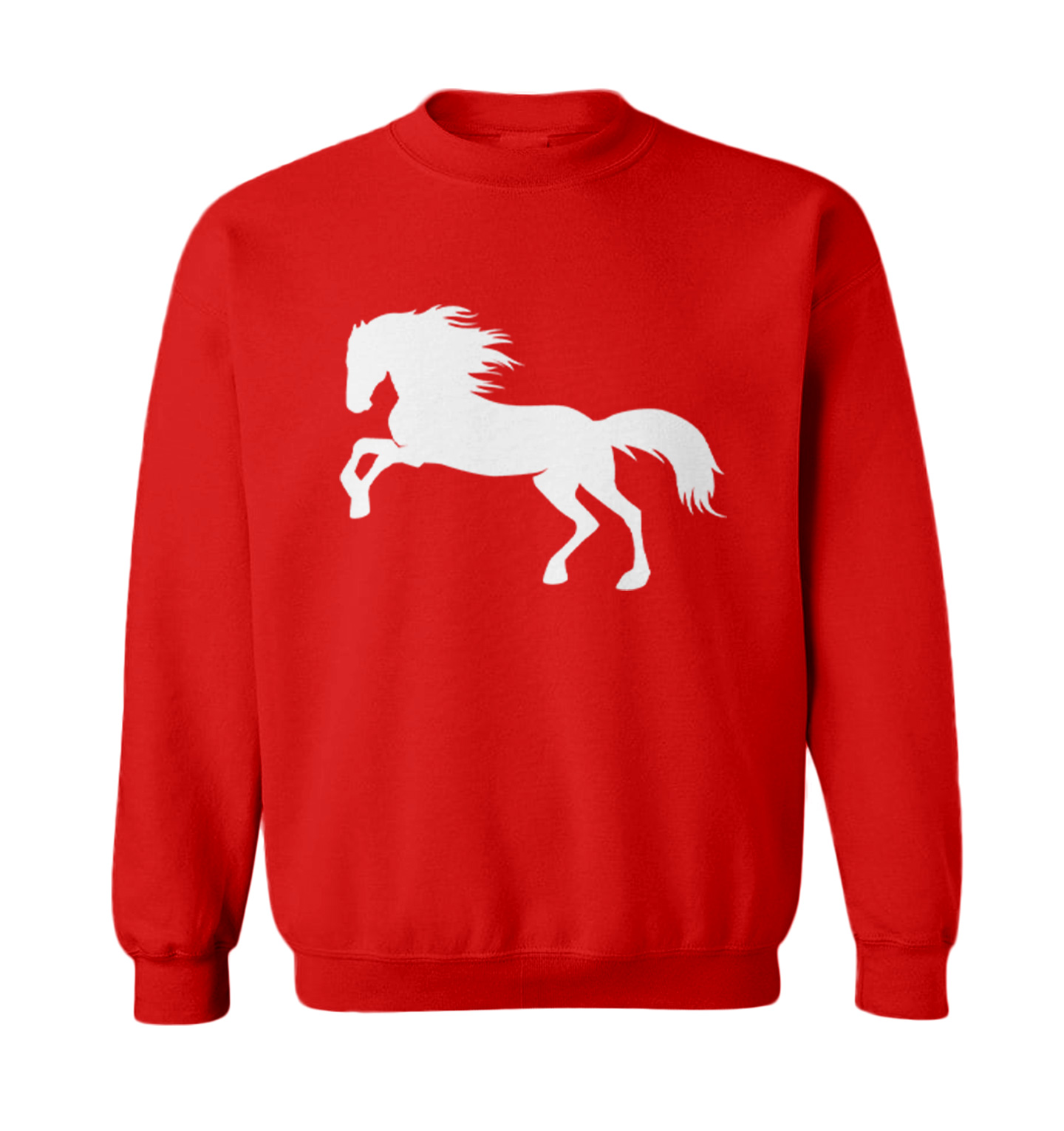 Horse Silhouette - Pony Horsey Farm Animal Thoroughbred Toddler Crewneck Sweater - Picture 7 of 8