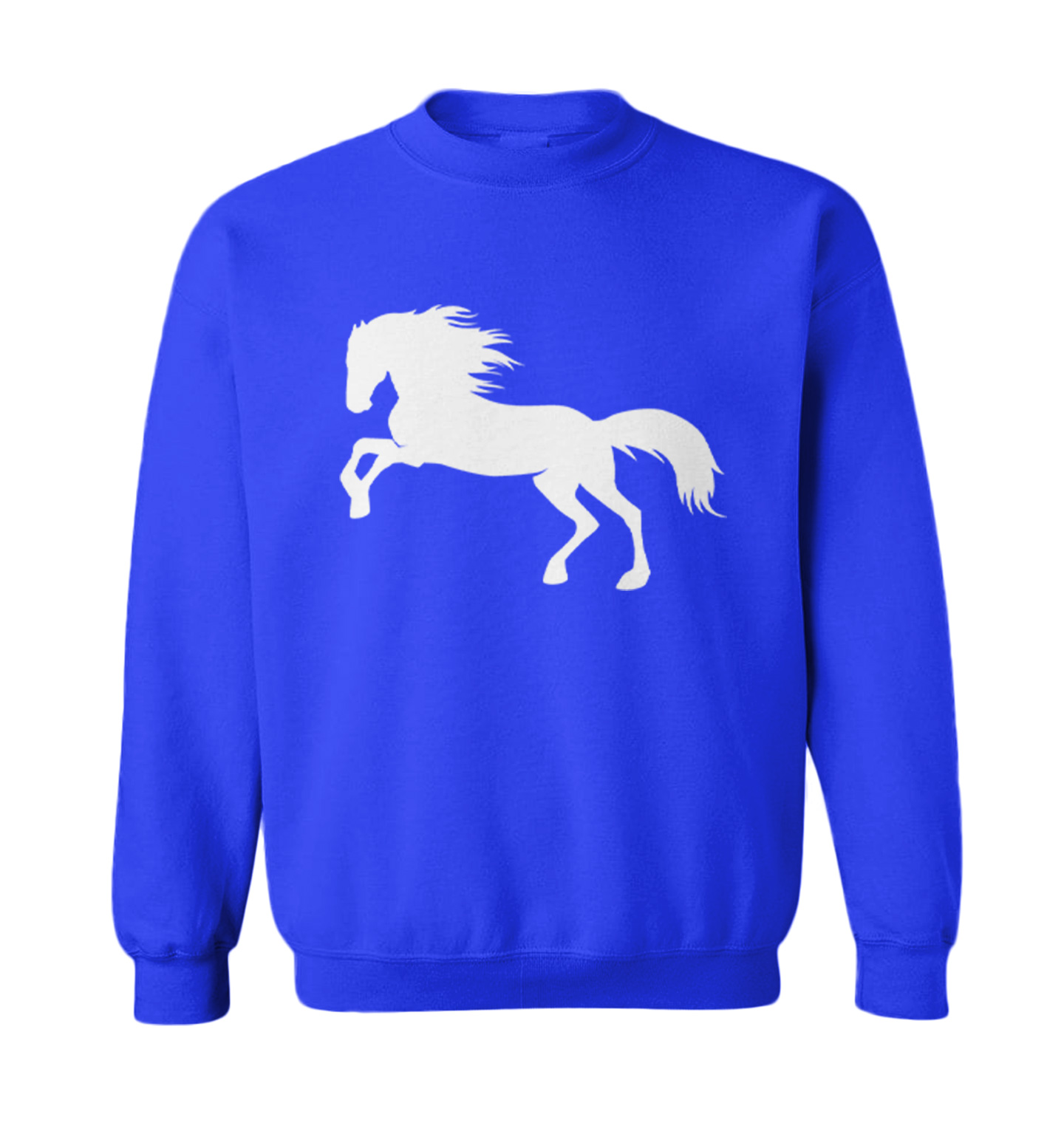 Horse Silhouette - Pony Horsey Farm Animal Thoroughbred Toddler Crewneck Sweater - Picture 8 of 8