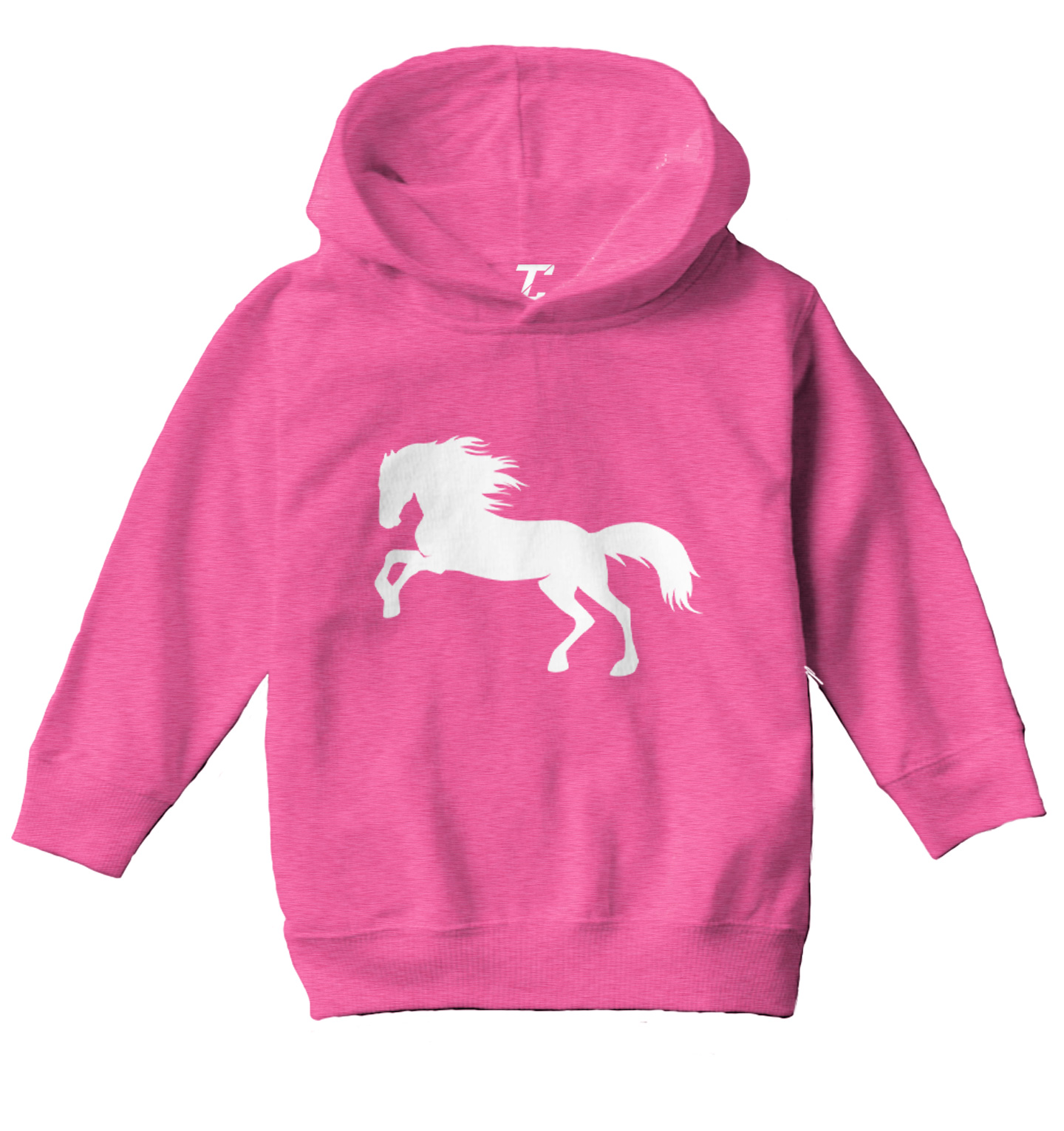 Horse Silhouette - Pony Horsey Farm Animal Thoroughbred Toddler/Youth Hoodie - Picture 4 of 12