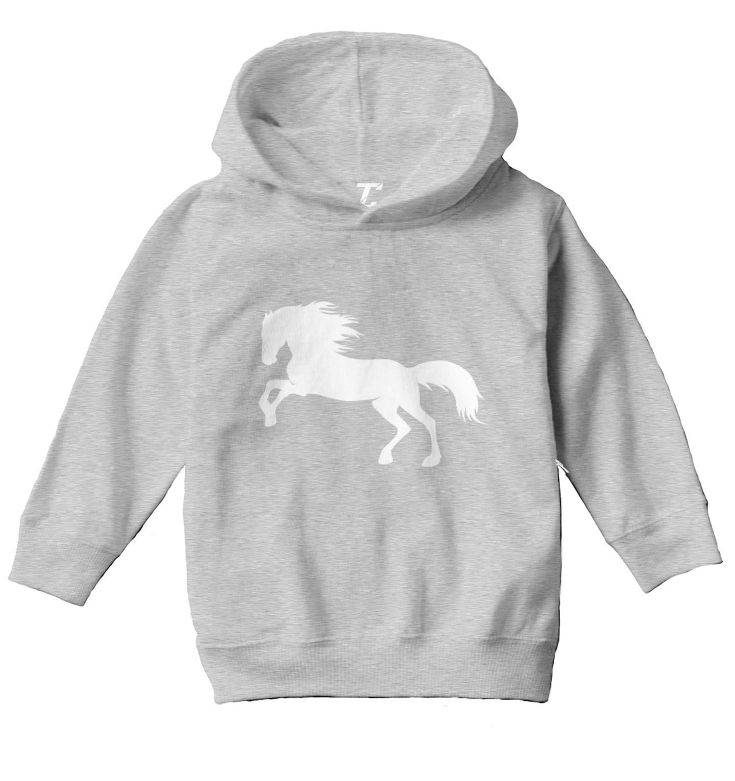 Horse Silhouette - Pony Horsey Farm Animal Thoroughbred Toddler/Youth Hoodie - Picture 6 of 12