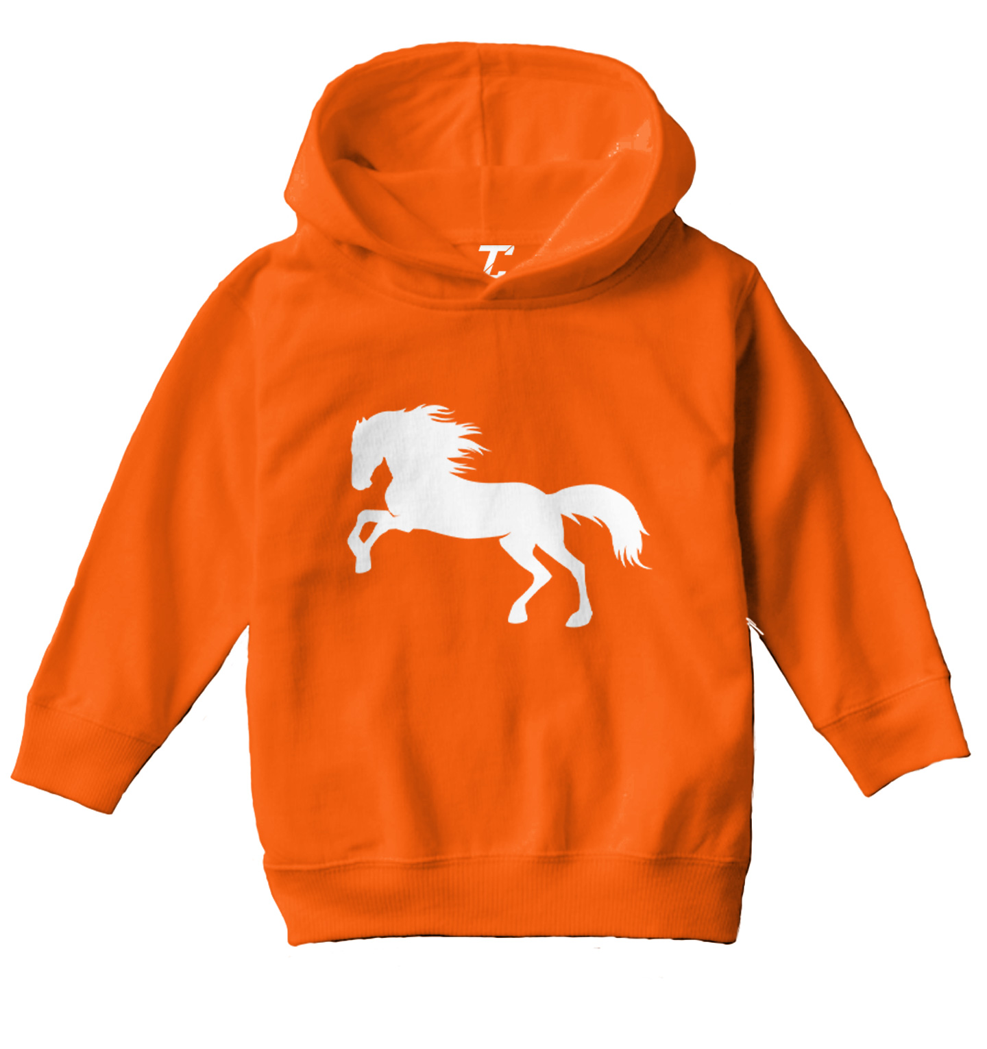 Horse Silhouette - Pony Horsey Farm Animal Thoroughbred Toddler/Youth Hoodie - Picture 8 of 12
