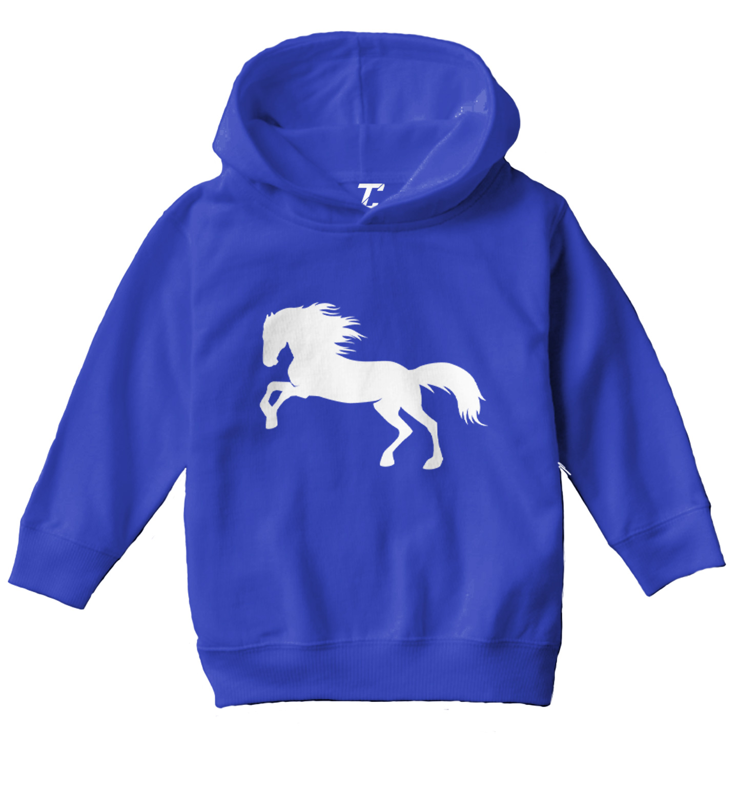 Horse Silhouette - Pony Horsey Farm Animal Thoroughbred Toddler/Youth Hoodie - Picture 11 of 12