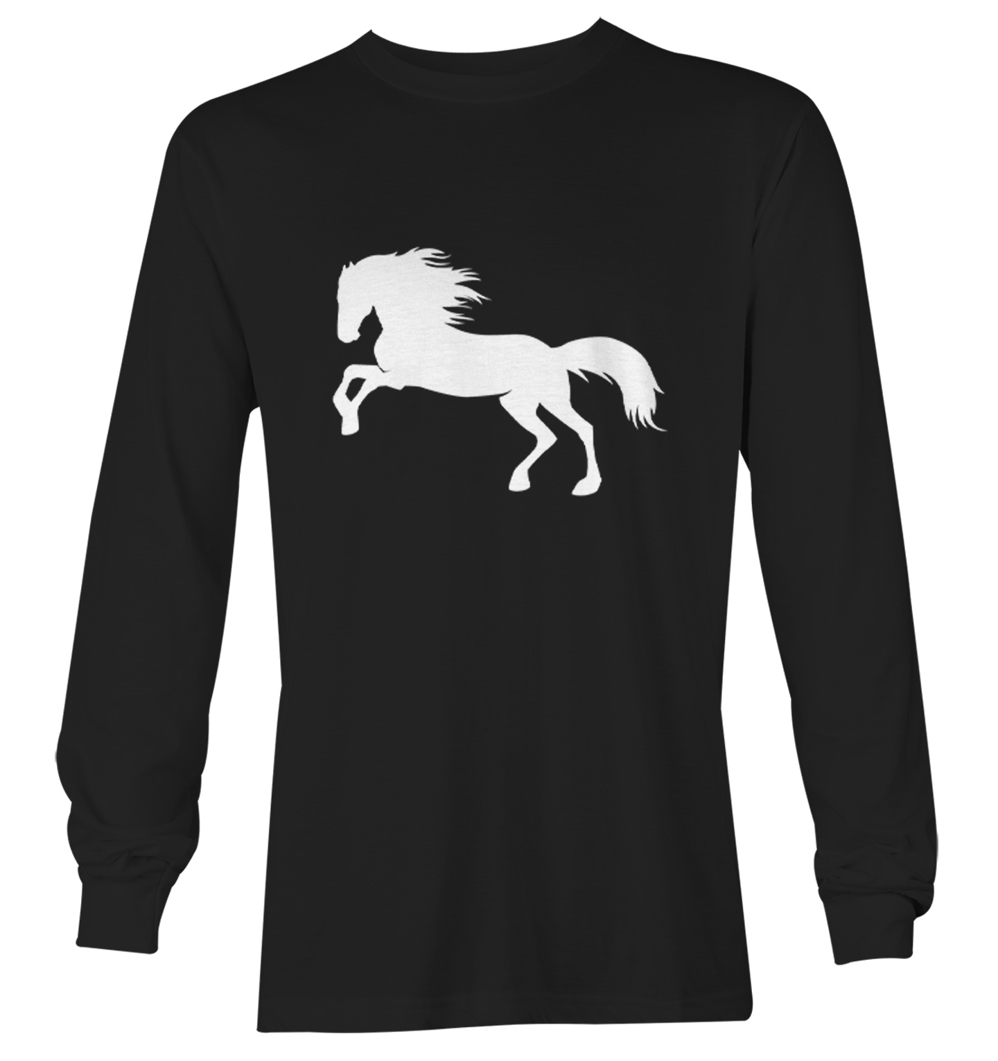 Horse Silhouette - Pony Horsey Farm Animal Thoroughbred Youth T-Shirt - Picture 13 of 20