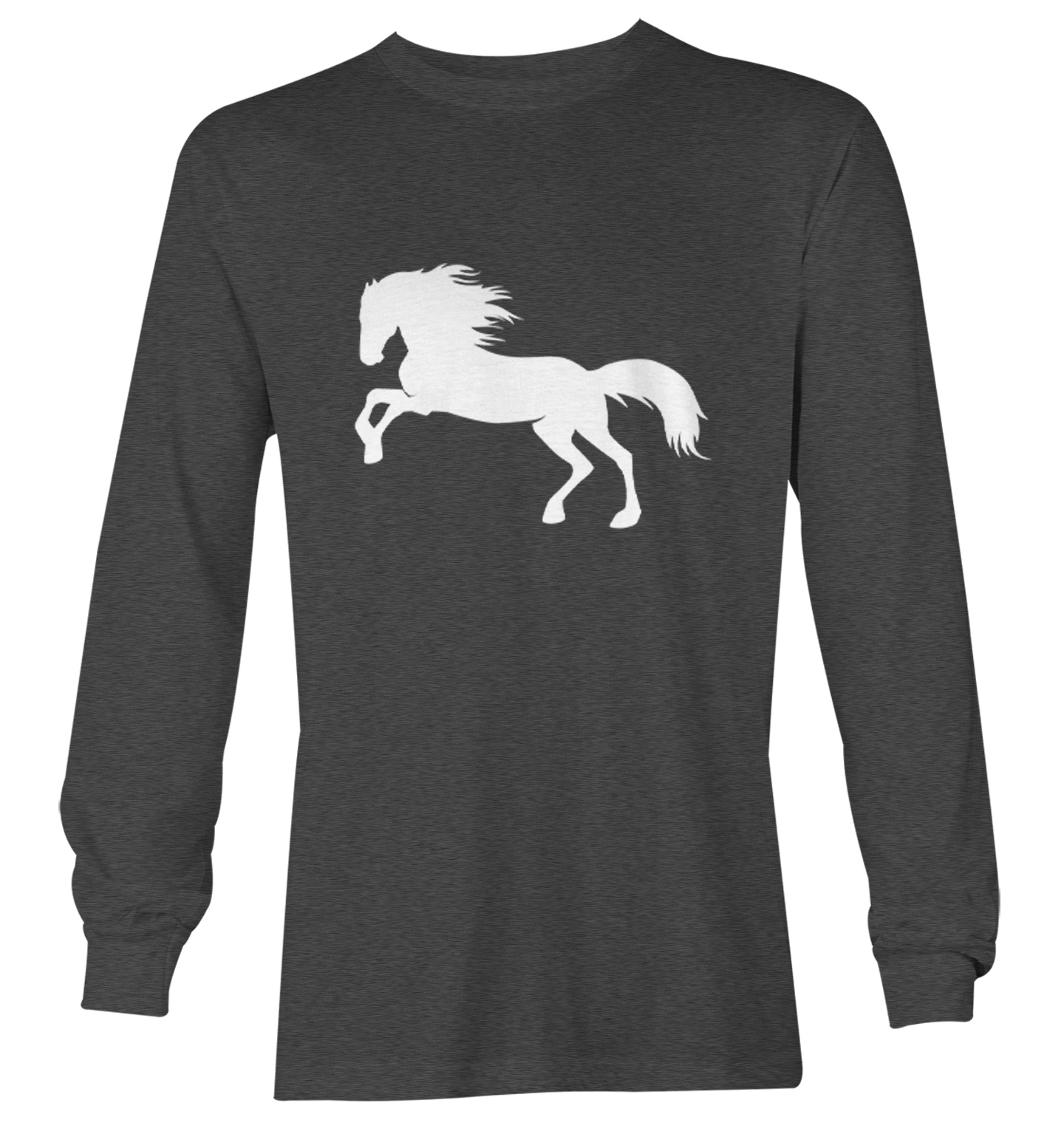 Horse Silhouette - Pony Horsey Farm Animal Thoroughbred Youth T-Shirt - Picture 14 of 20