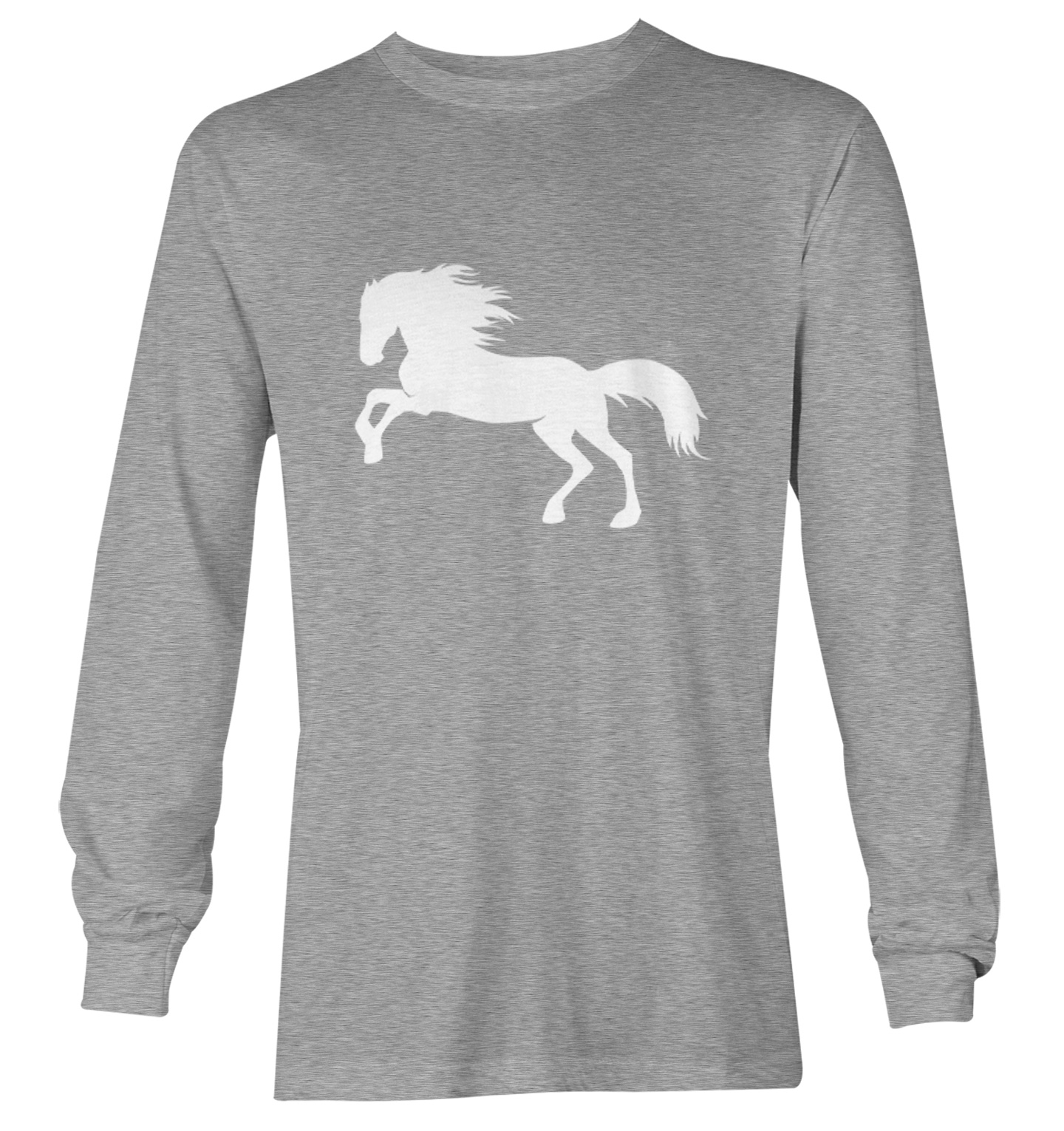Horse Silhouette - Pony Horsey Farm Animal Thoroughbred Youth T-Shirt - Picture 16 of 20