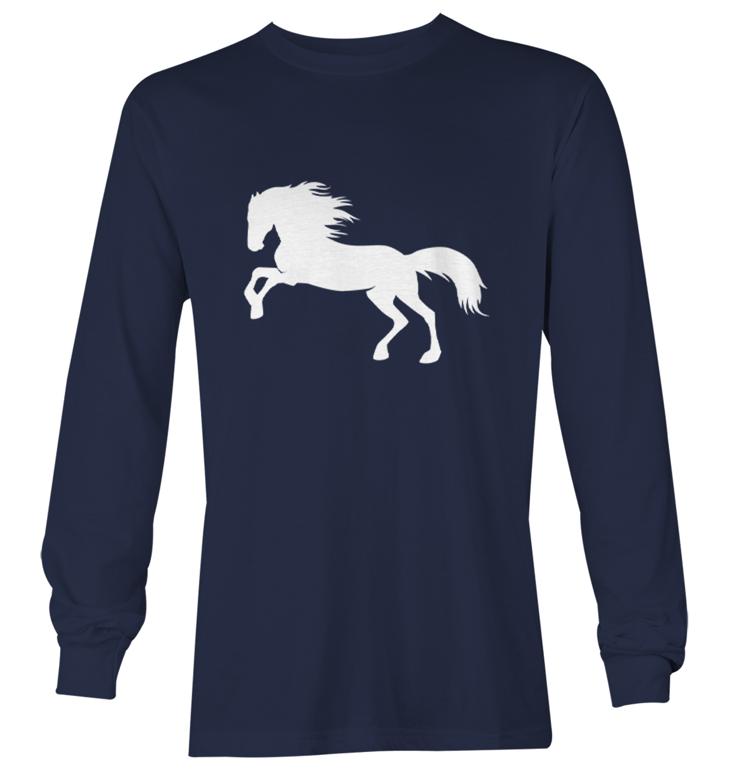 Horse Silhouette - Pony Horsey Farm Animal Thoroughbred Youth T-Shirt - Picture 17 of 20