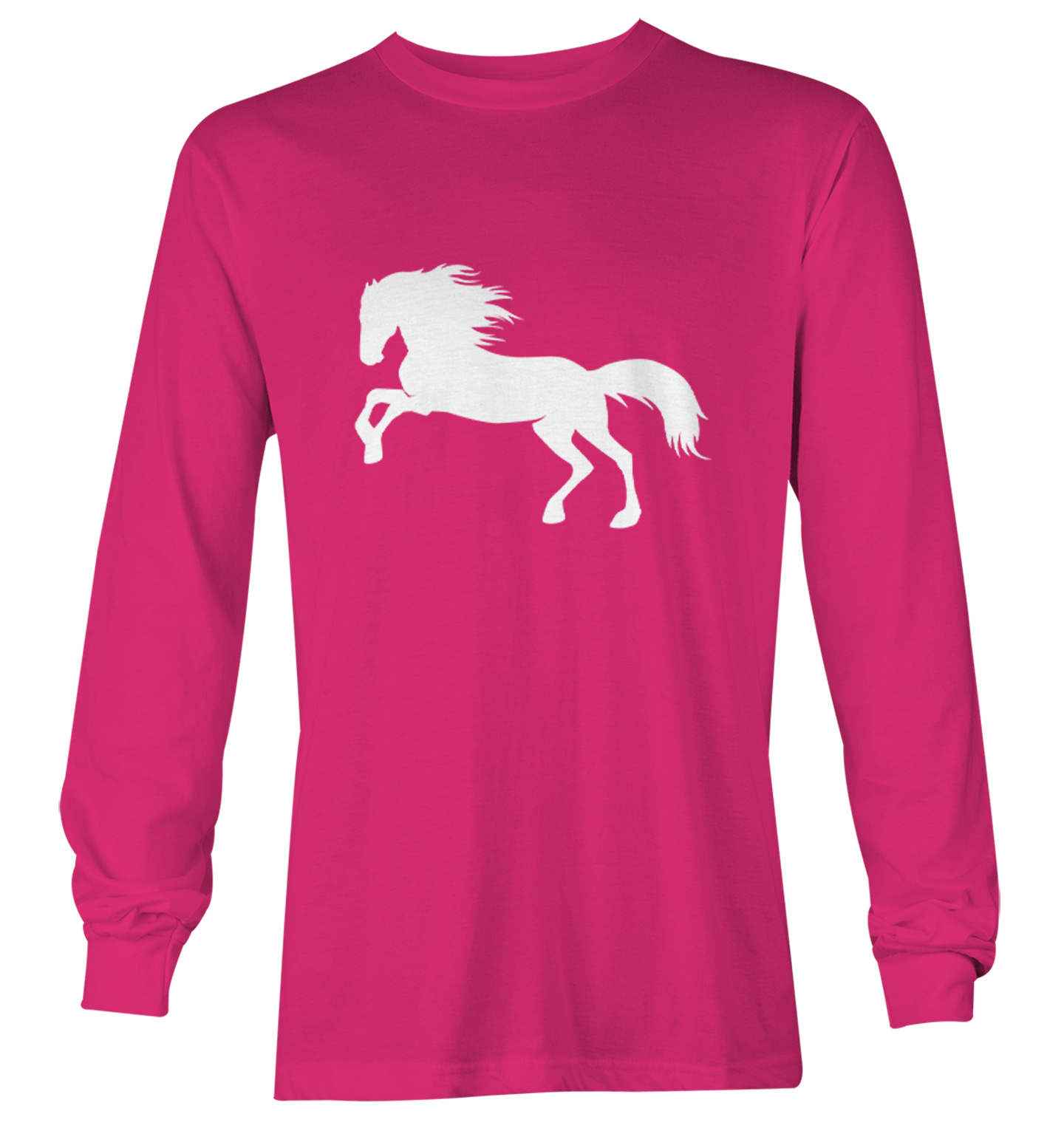 Horse Silhouette - Pony Horsey Farm Animal Thoroughbred Youth T-Shirt - Picture 18 of 20