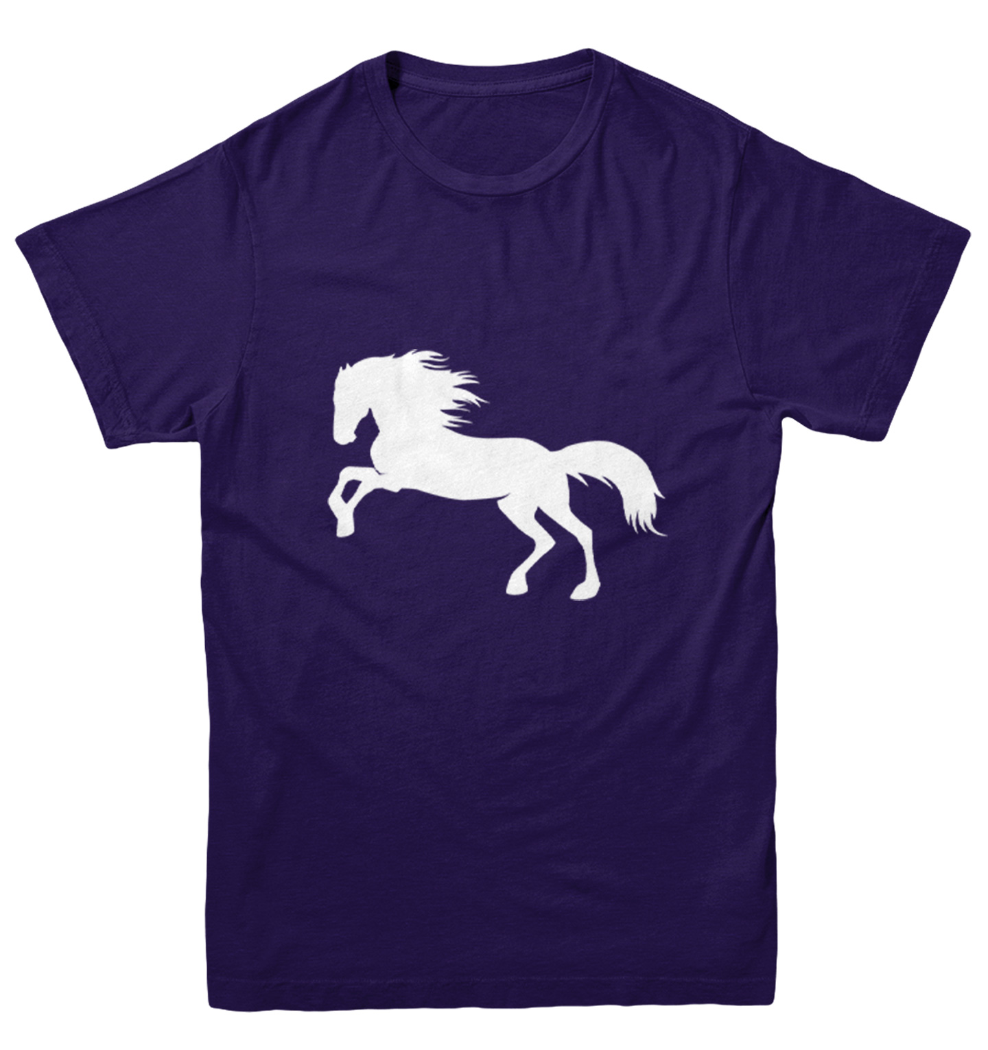 Horse Silhouette - Pony Horsey Farm Animal Thoroughbred Youth T-Shirt - Picture 10 of 20