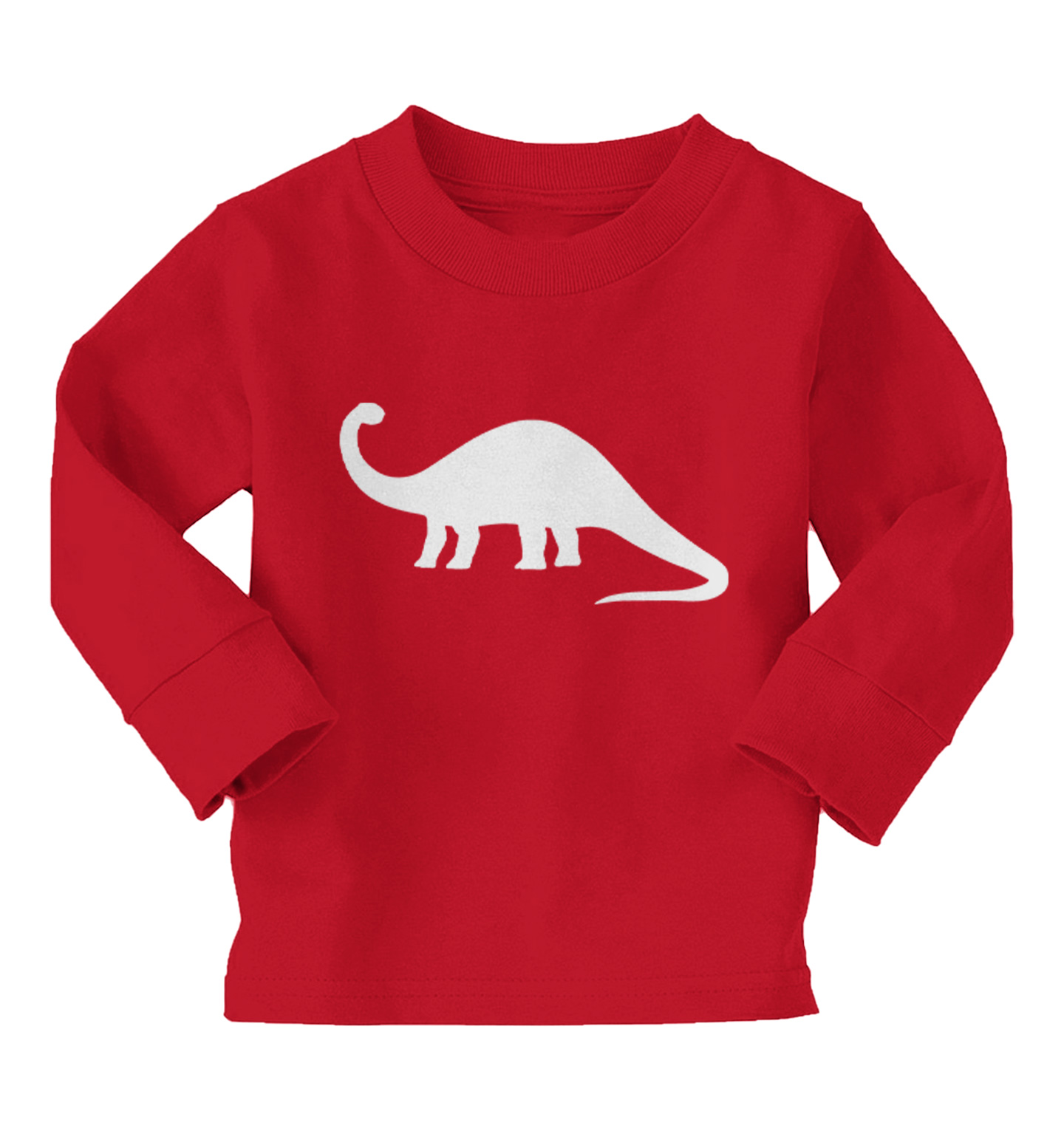 praktijk Peru wond Dinosaur Silhouette - Dino Rawr Cool Brontosaurus Kids T-shirt | eBay