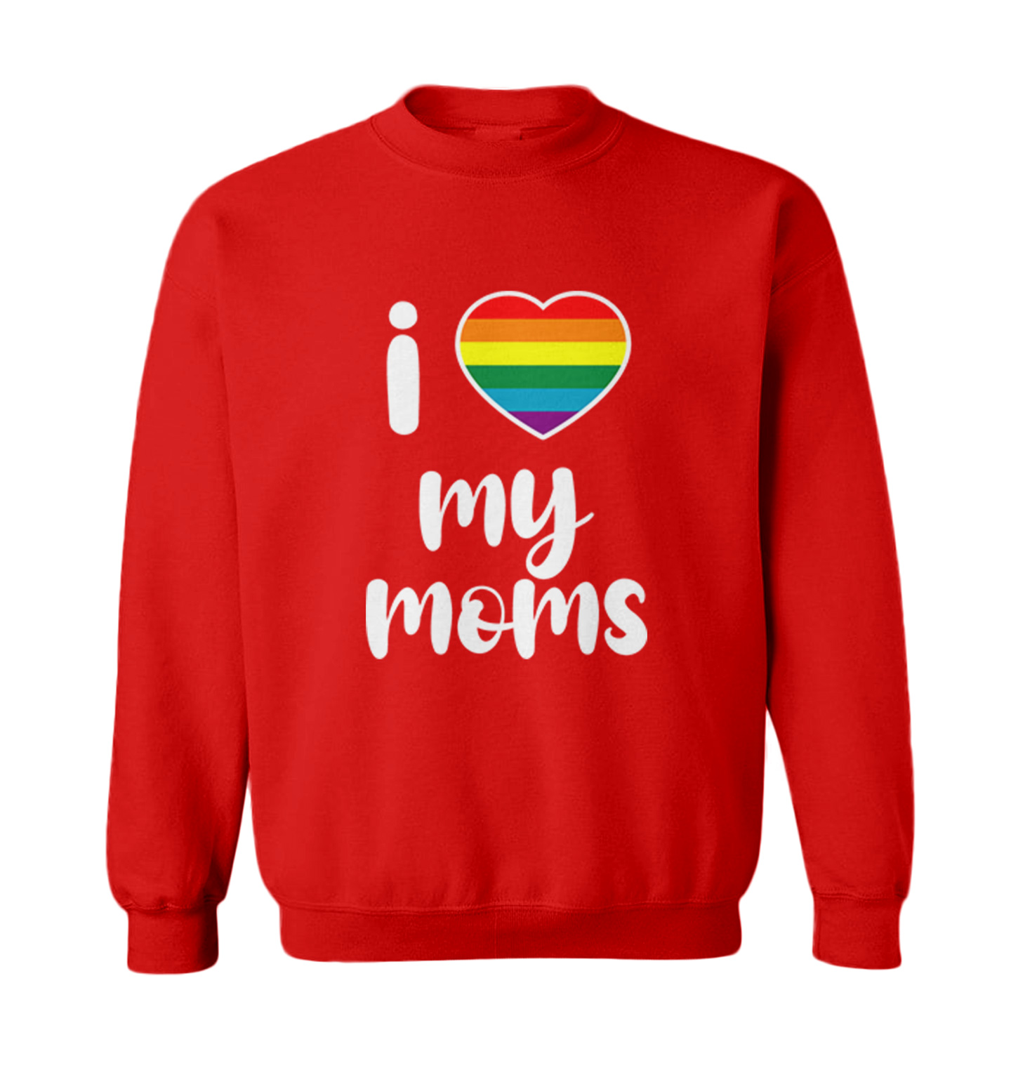 I Heart My Moms - Mother's Day Mommy Pride Love LGBTQ Toddler Crewneck Sweater - Picture 7 of 8