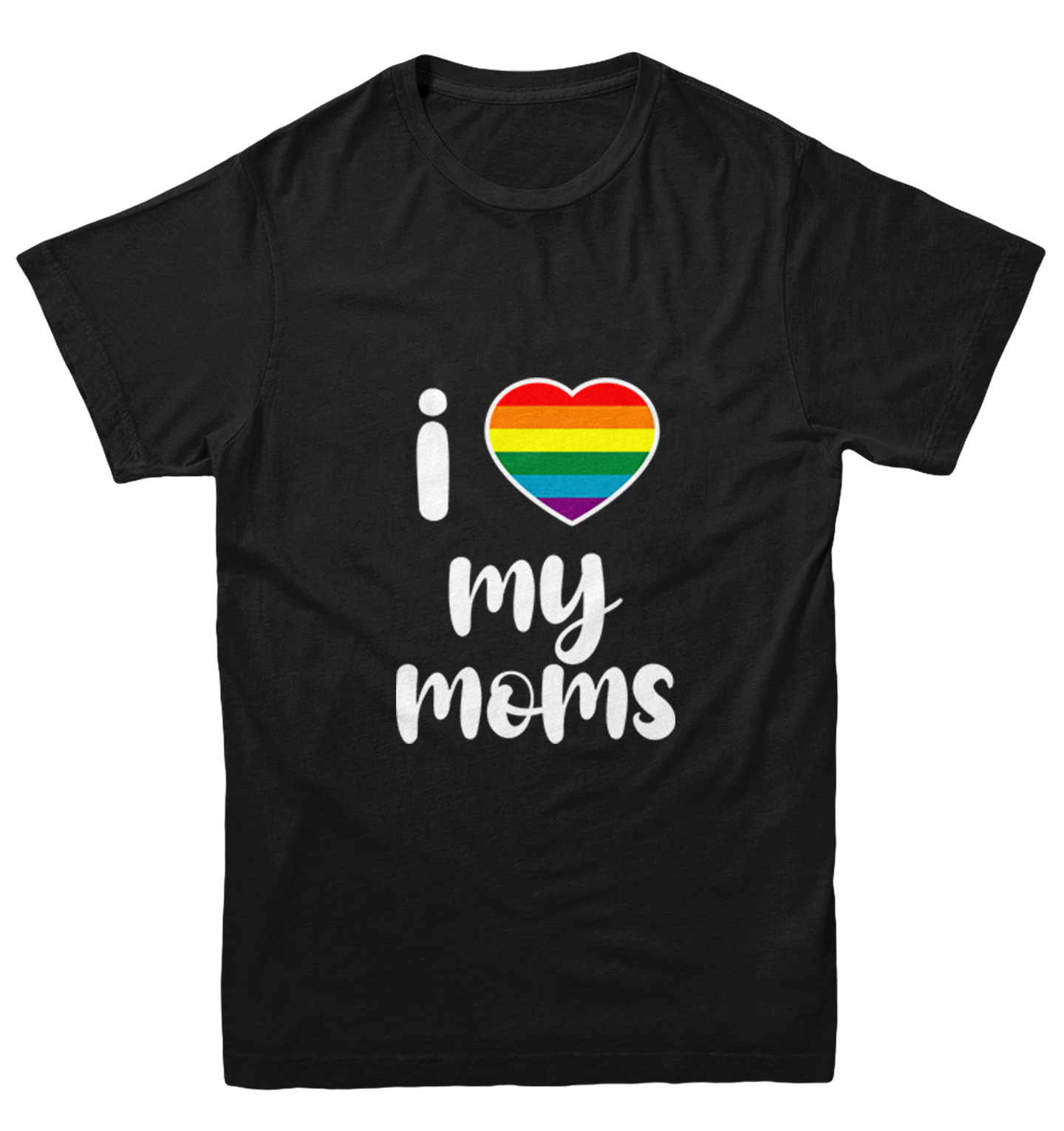 I Heart My Moms - Mother's Day Mommy Pride Love LGBTQ Youth T-Shirt - Picture 2 of 20