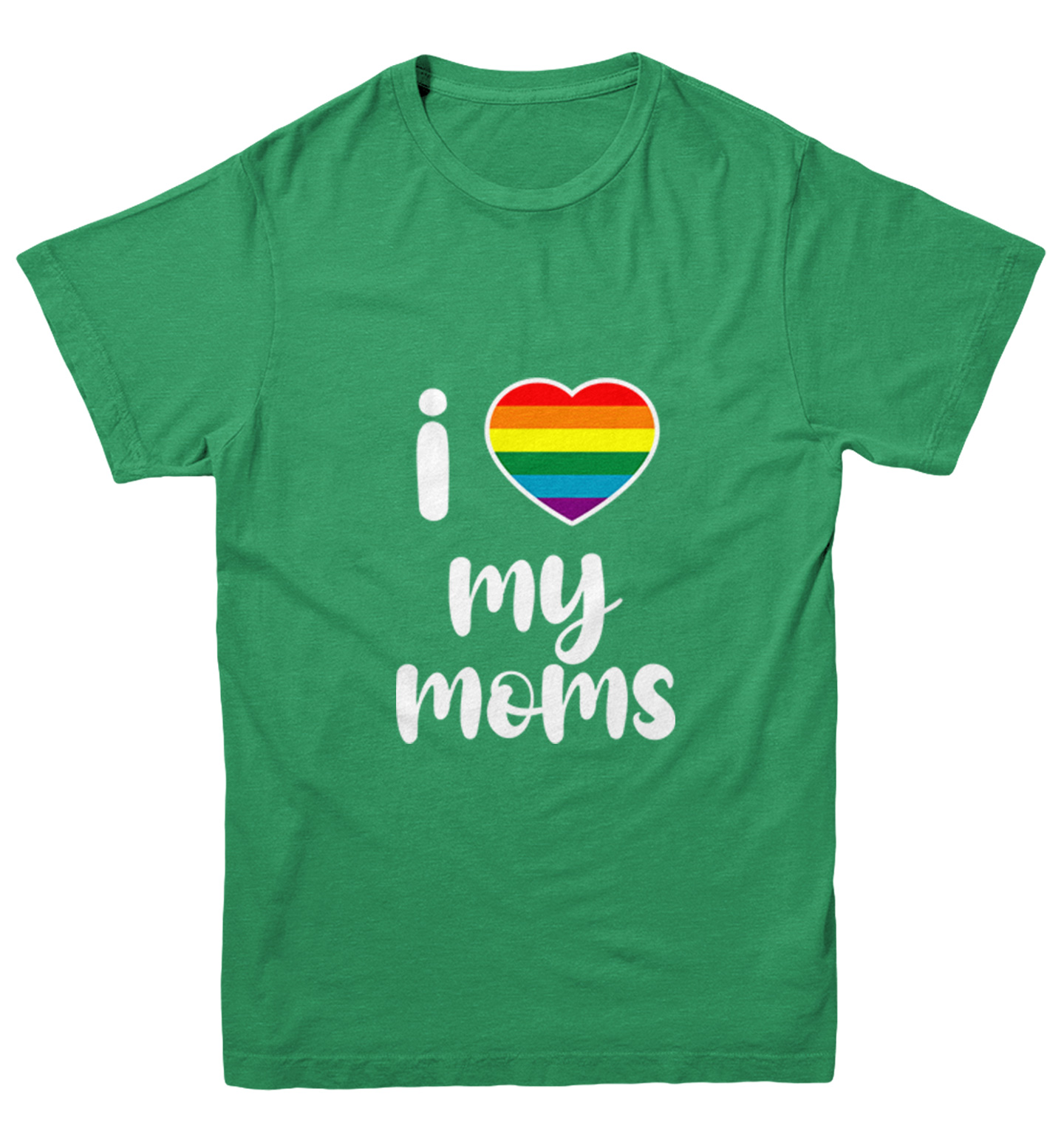 I Heart My Moms - Mother's Day Mommy Pride Love LGBTQ Youth T-Shirt - Picture 4 of 20