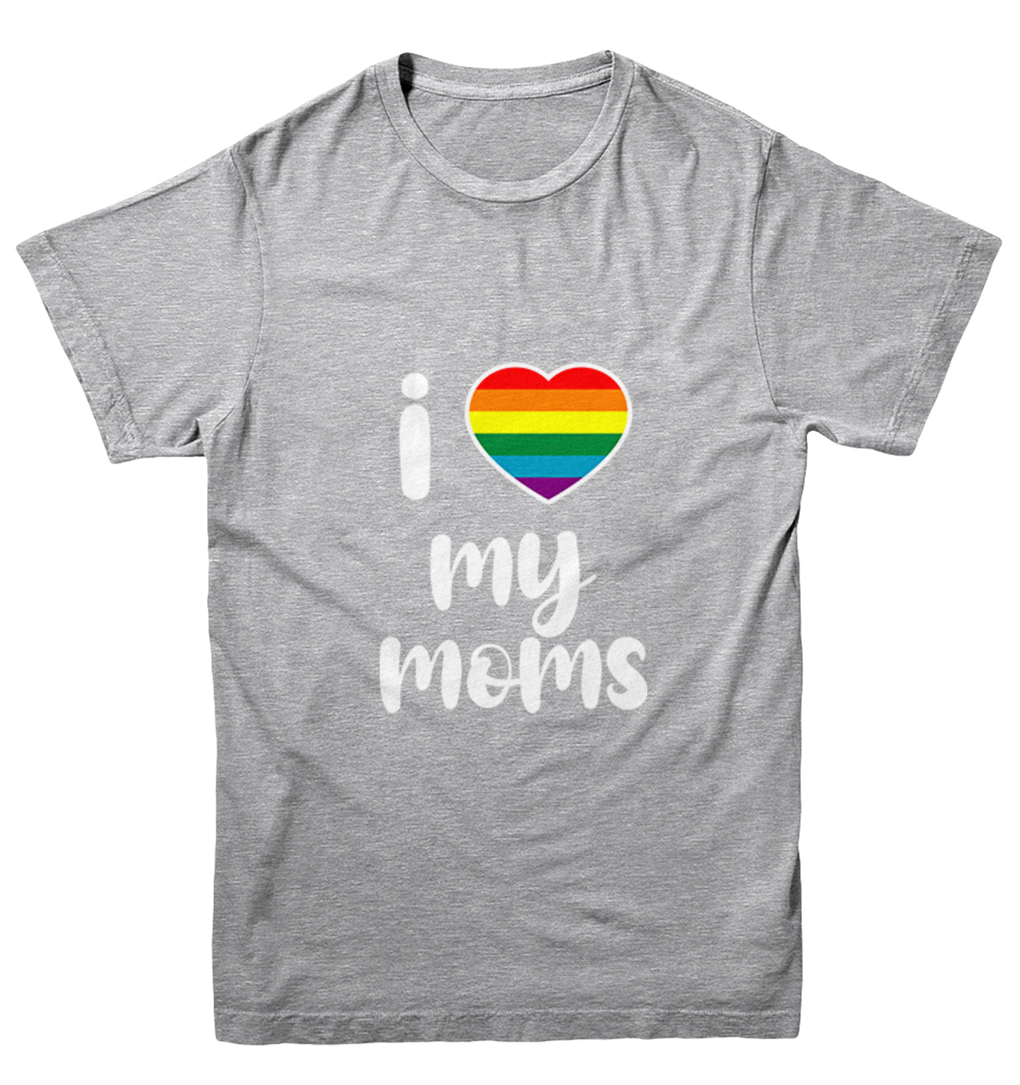 I Heart My Moms - Mother's Day Mommy Pride Love LGBTQ Youth T-Shirt - Picture 6 of 20