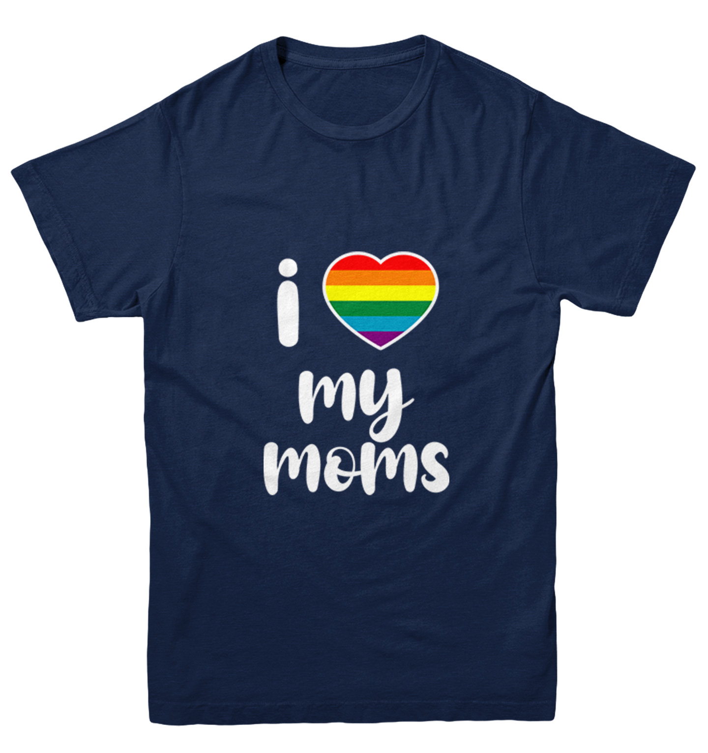 I Heart My Moms - Mother's Day Mommy Pride Love LGBTQ Youth T-Shirt - Picture 7 of 20