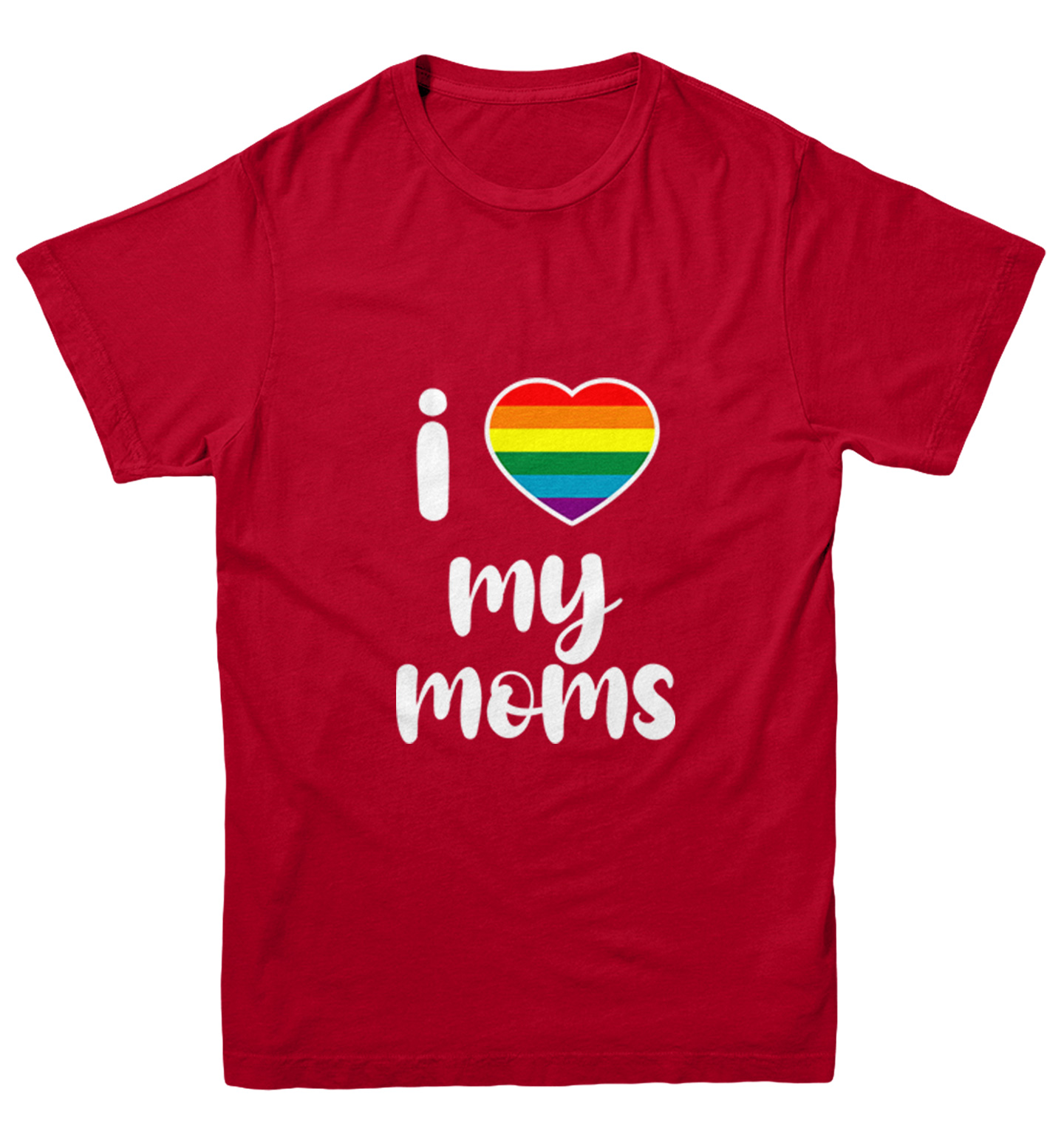 I Heart My Moms - Mother's Day Mommy Pride Love LGBTQ Youth T-Shirt - Picture 11 of 20